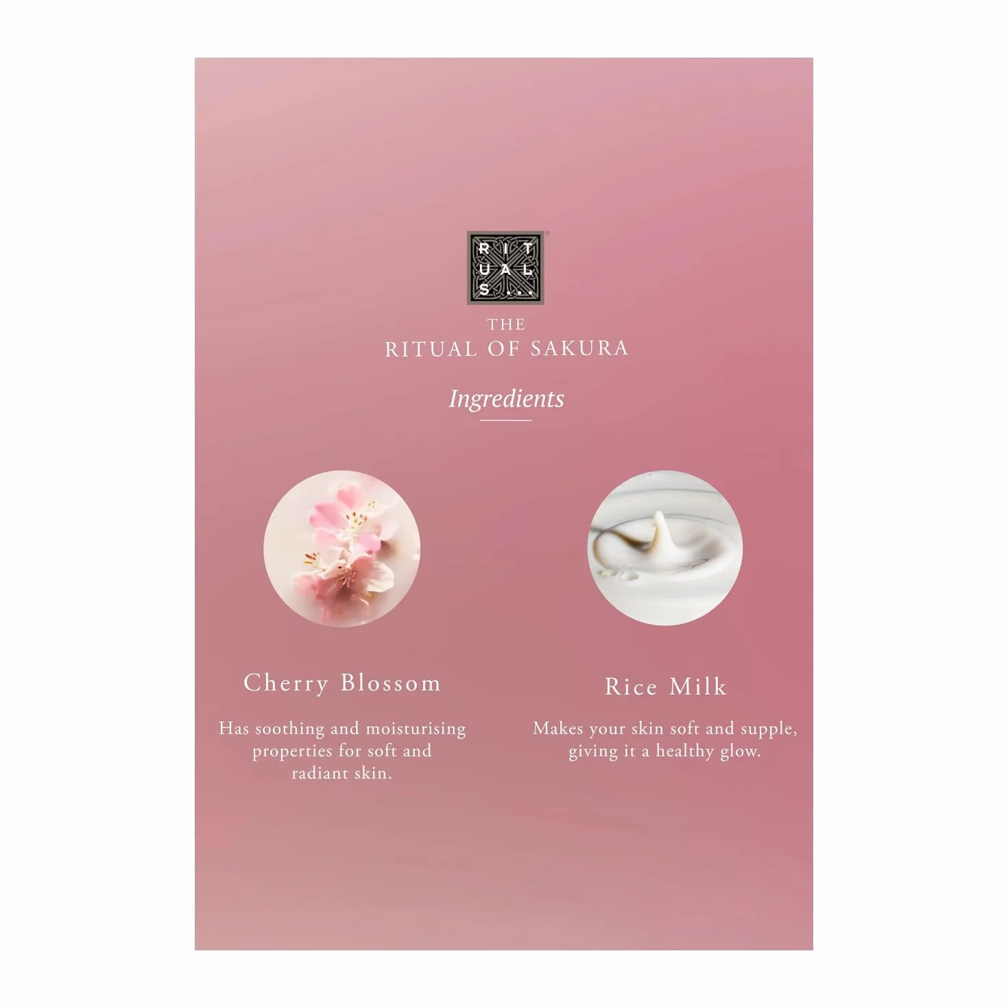 Rituals The Ritual of Sakura Body Lotion Mousse, leche de arroz y extracto de flor de cerezo