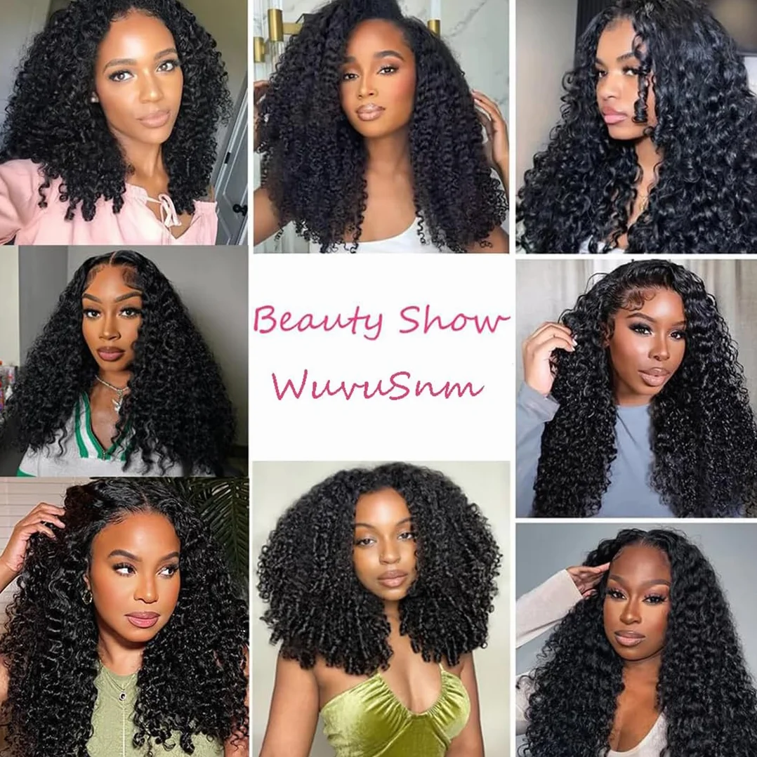 Extensiones de pelo humano rizado de Birmania, extensiones de cabello humano sin procesar, extensiones de pelo humano doble trama de color negro natural, 3 paquetes por paquete, total 150 g