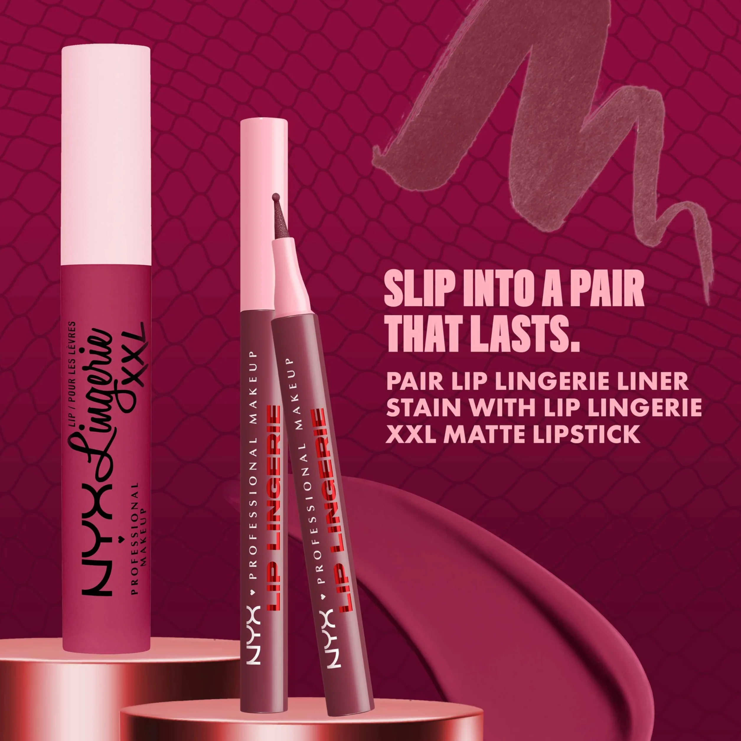 NYX Professional Makeup Lip Lingerie Liner Stain Delineador de Labios Waterproof After Hours