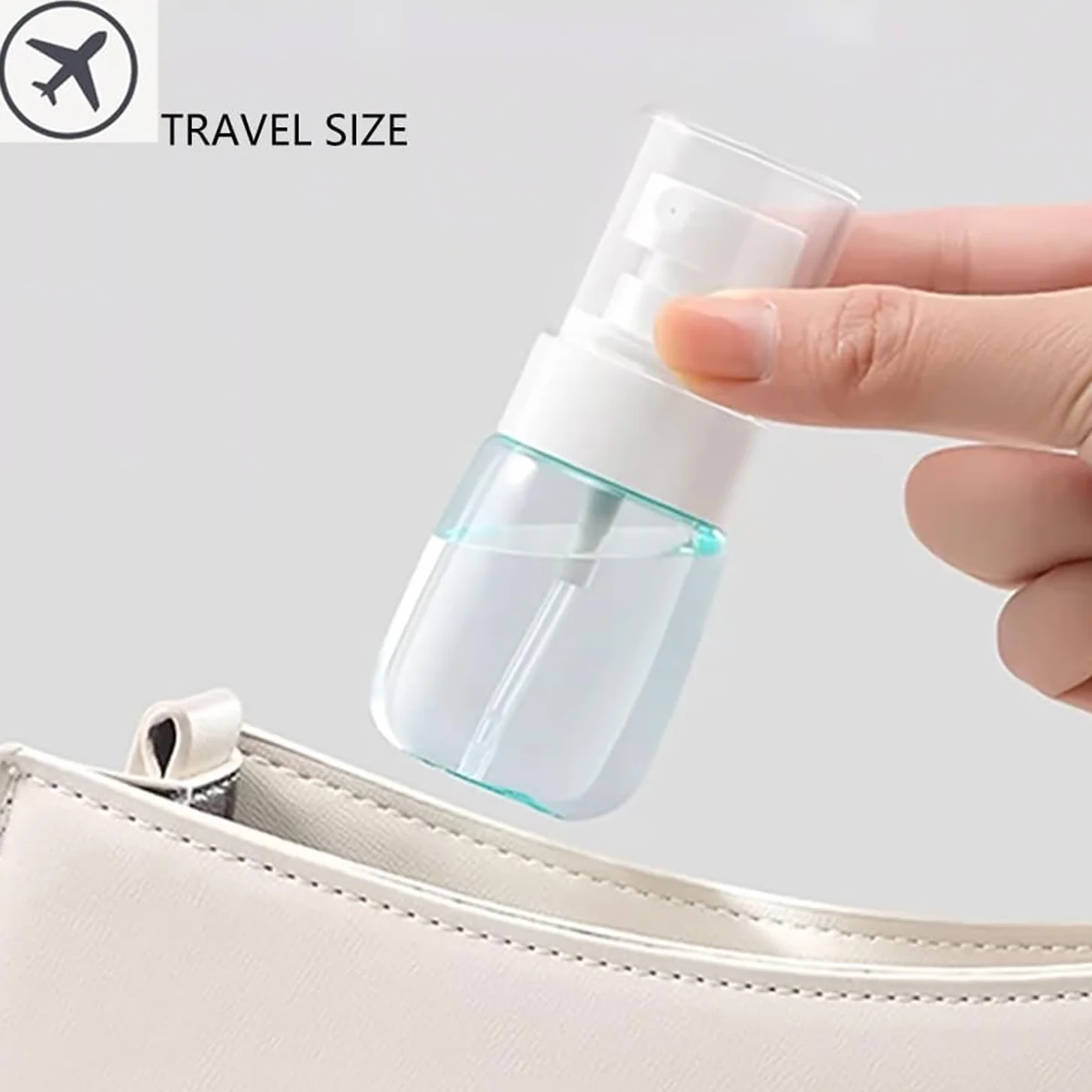 Atomizadores de líquido 3 piezas 30 ml 60 ml 80 ml Botellas de viaje Frascos de spray vacías para Maquillaje Cosmético