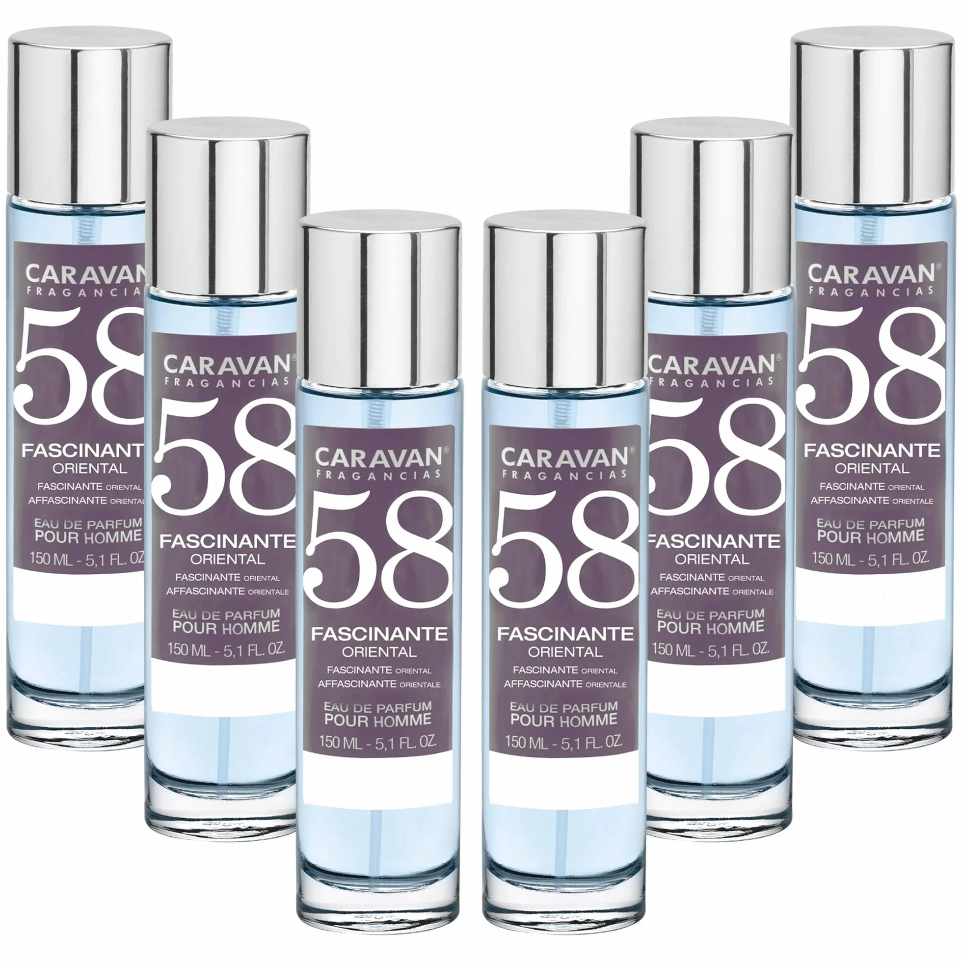 Caravan perfume de hombre Nº58, Set de 6x 150ml
