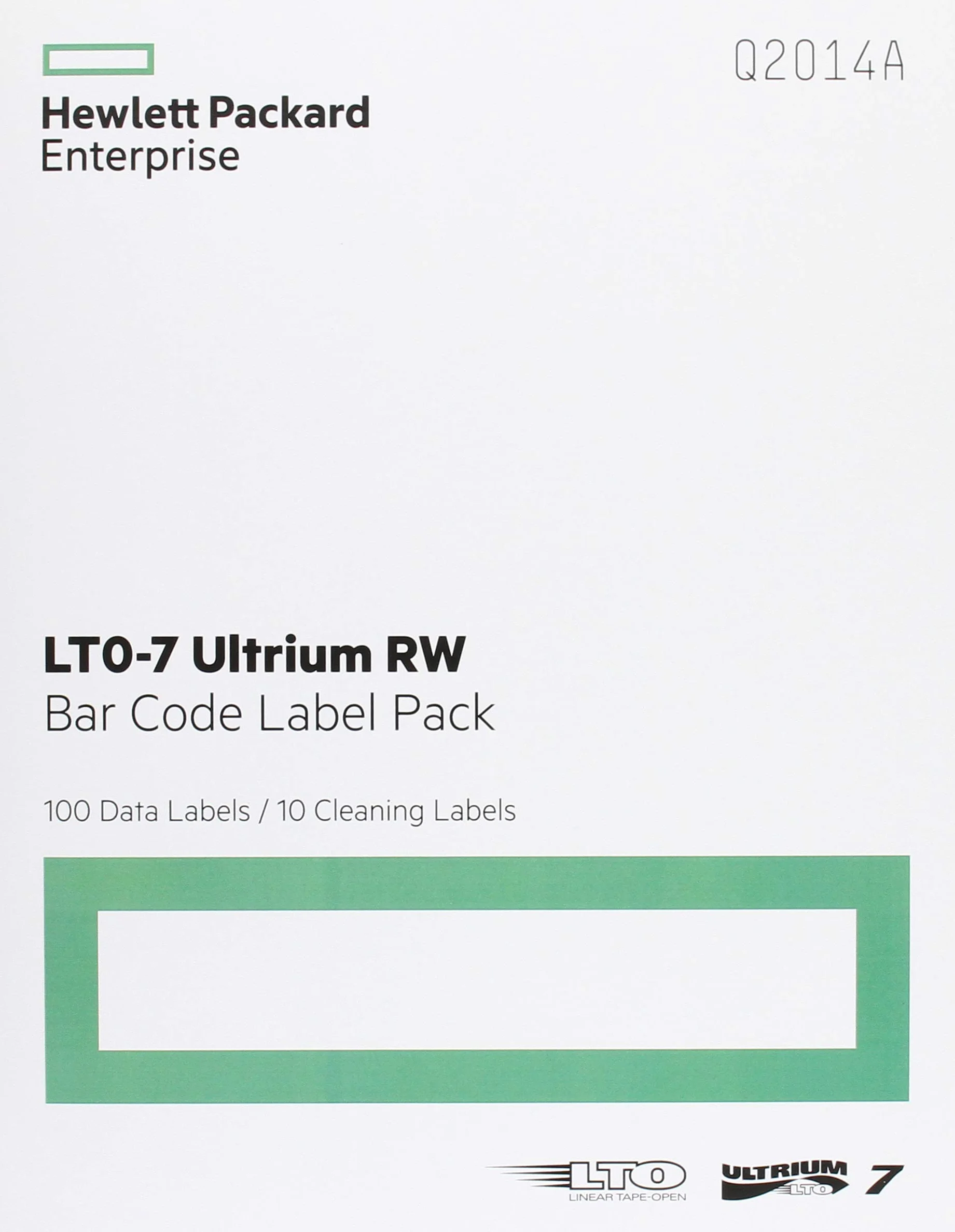 HP LTO-7 Ultrium RW Bar Code Label Pack, Etiquetas para Códigos de Barras (Reacondicionado)