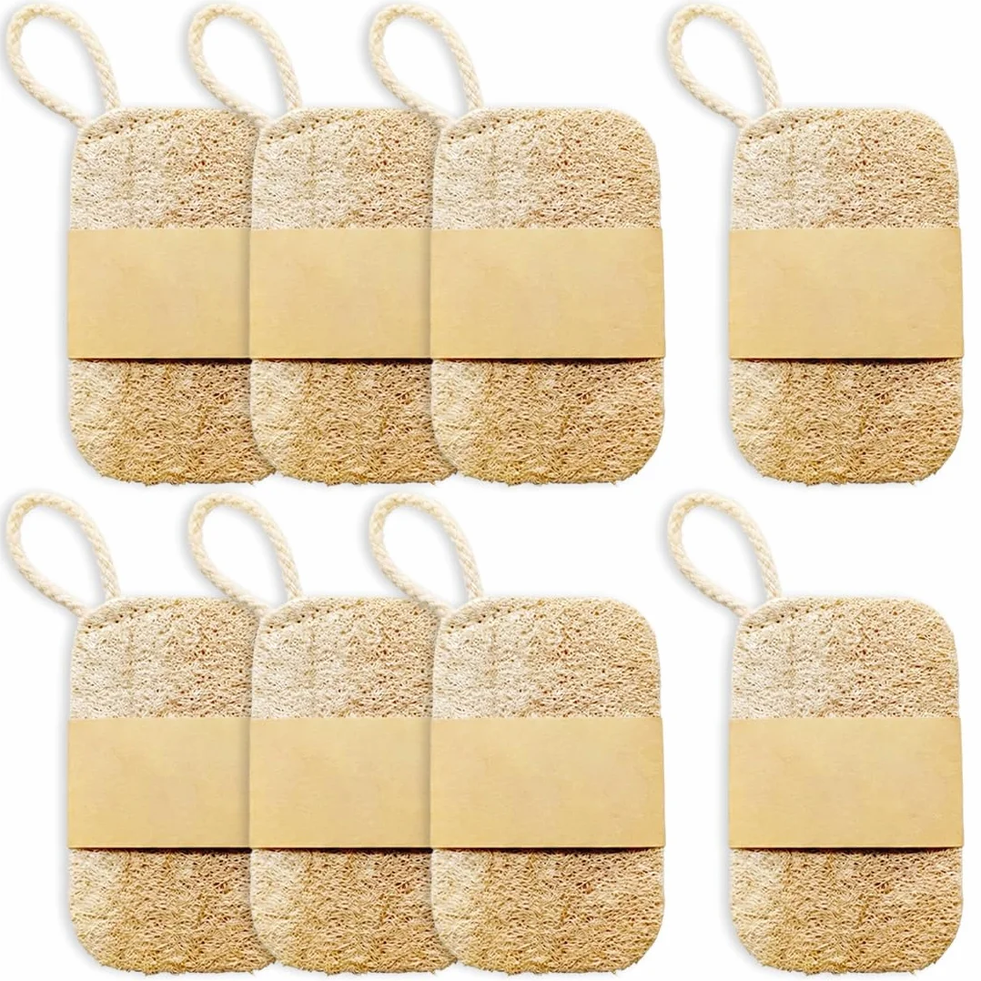 Estropajos Biodegradables de Luffa - Estropajo Ecologico Fibra de Coco Natural para Cocina