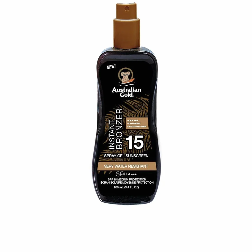 Sunscreen SPF 15 Spray Gel With Instant Bronzer 100 ml