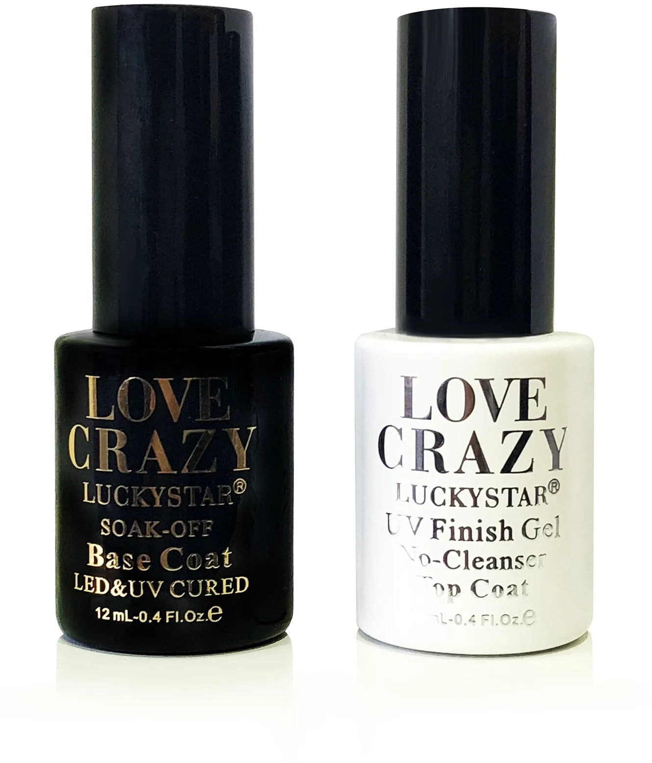 LOVECRAZY - Kit de Esmaltes de Uñas en Gel Semipermanente, 20 Colores de Esmaltes y Top Coat Base Coat