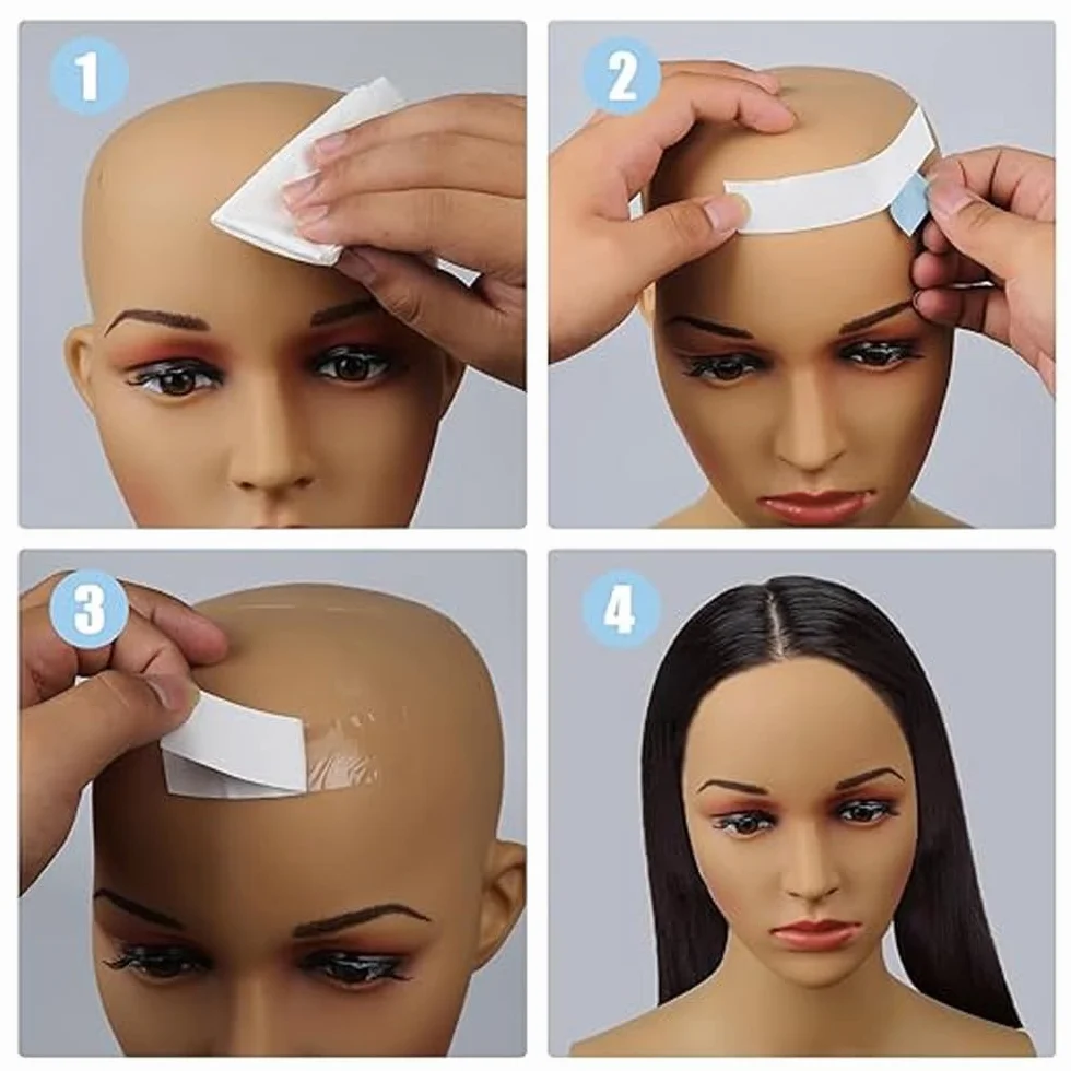 Cinta adhesiva para extensiones de cabello 36 piezas repuesto