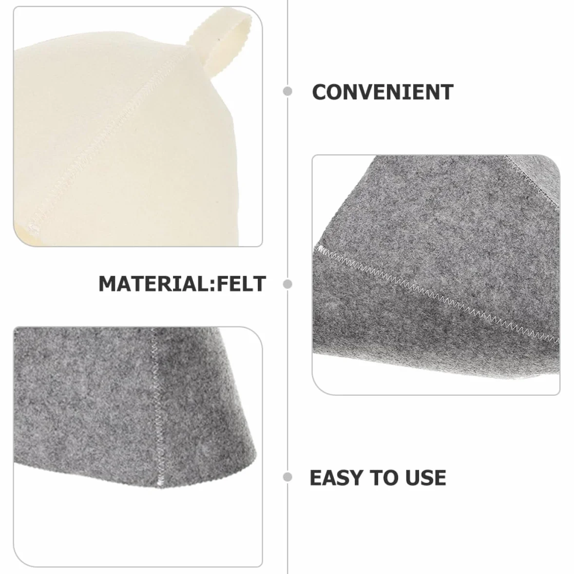 Toddmomy Series Gorro De Sauna Sombreros para Hombres Gorro De Ducha para Mujer Gorros De Ducha para Mujer Reutilizables Gorras De Sauna Sombreros De Fieltro Sintió 6 Piezas X