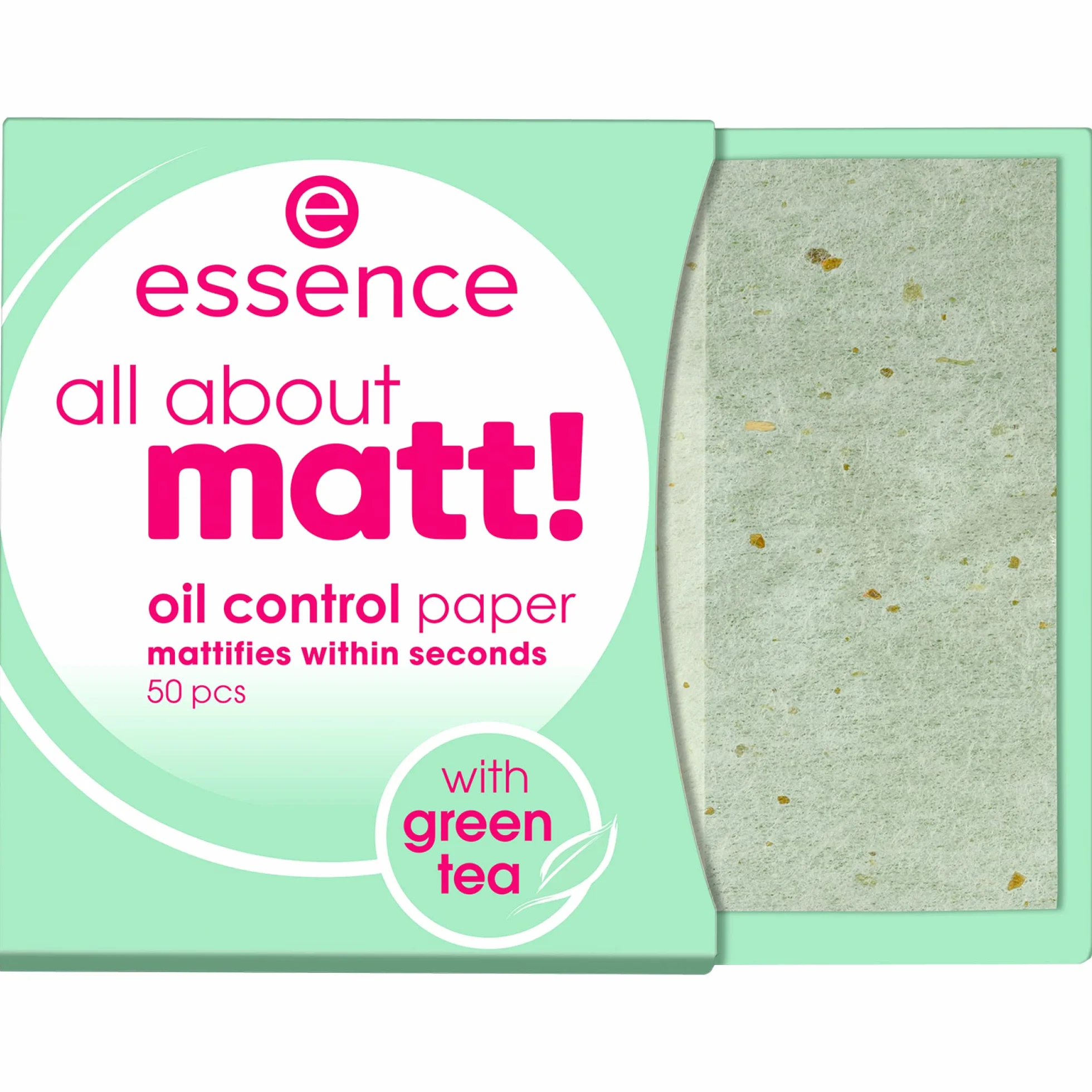 Essence All About Matt! Papeles Matificantes Control de Grasa, Mate (50pcs)