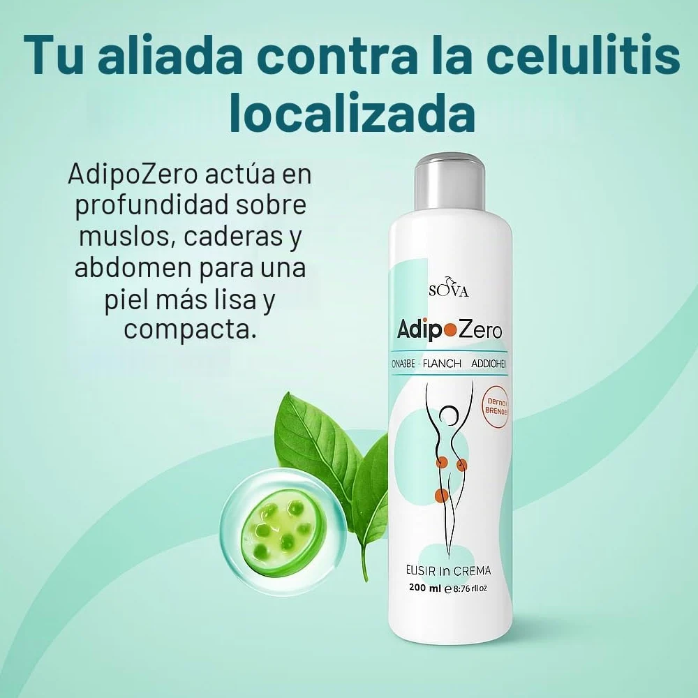 AdipoZero Crema Reductora Anticelulítica 800ml AlohaLabs | Efecto Tonificante y Reafirmante, Fórmula Drenante, Para Piernas, Glúteos y Abdomen, Textura Ligera