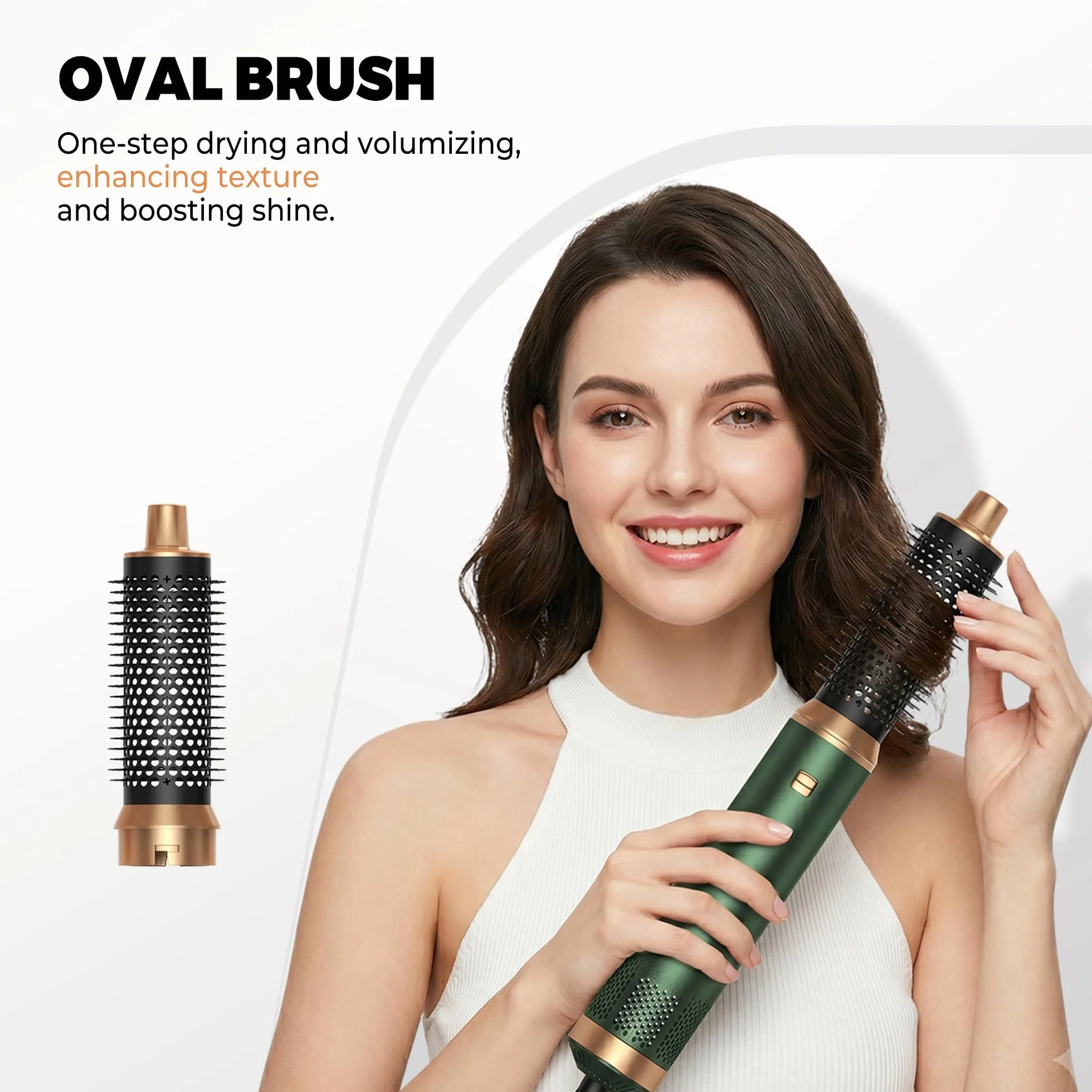 OKWRAP Secador 5 en 1 Moldeador De Pelo Cepillo De Aire Set