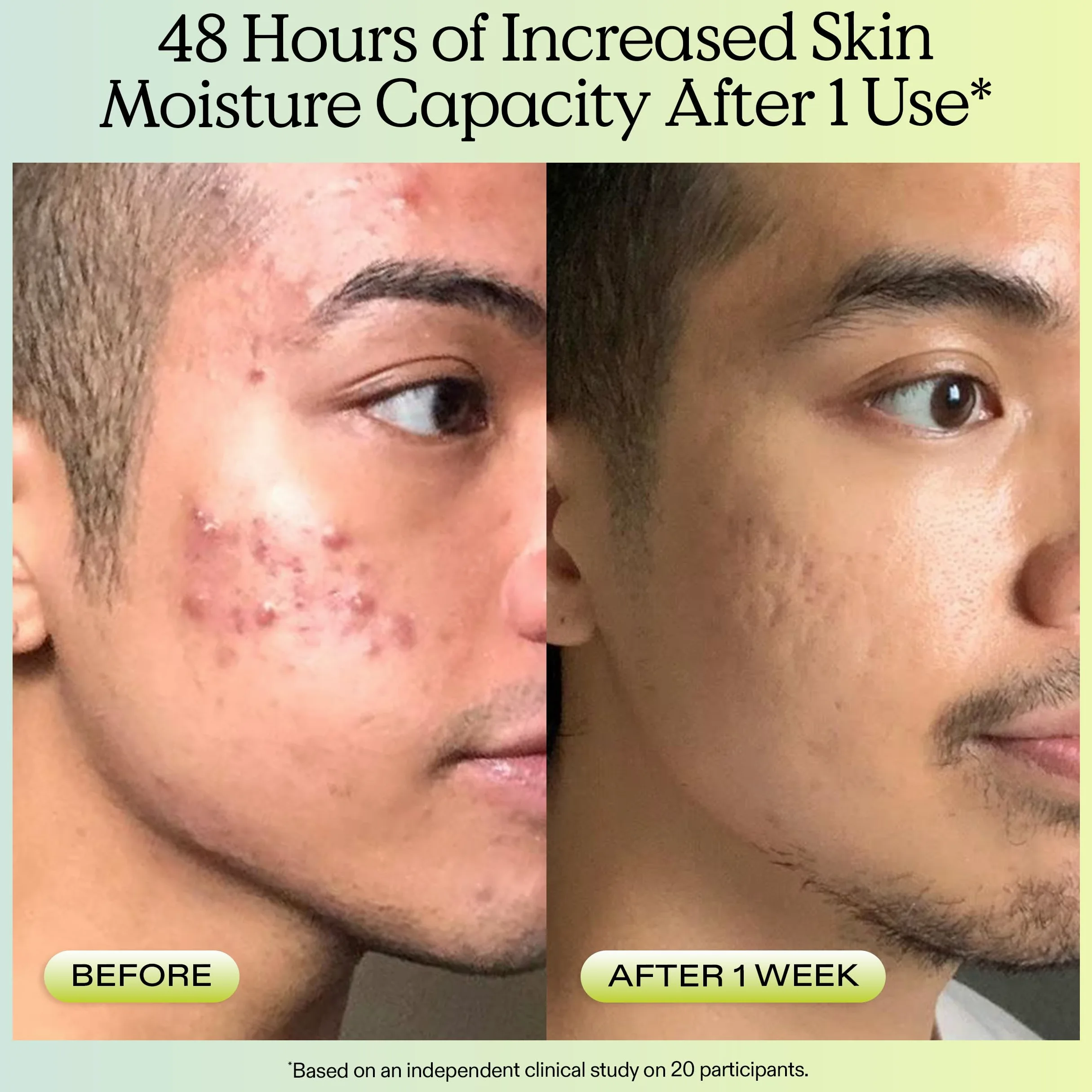 KraveBeauty DUO Hemp Moisturiser Matcha Limpiador facial diario que no seca la piel, fortalece la barrera de la piel, enriquecido con aceite de semilla de cáñamo, agradable al tacto