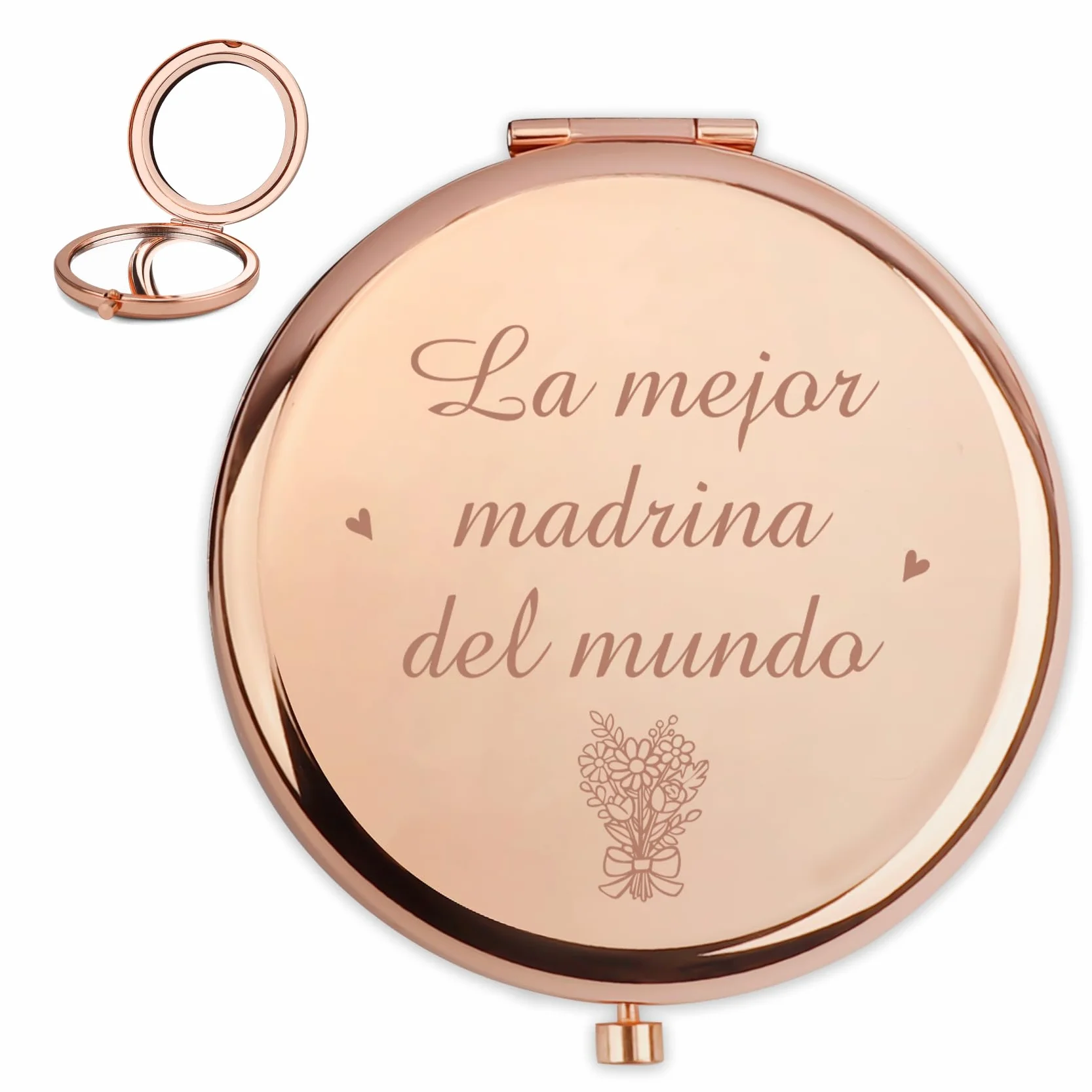 Regalo Madrina Bautizo Espejo Compacto Quieres Ser Mi Madrina