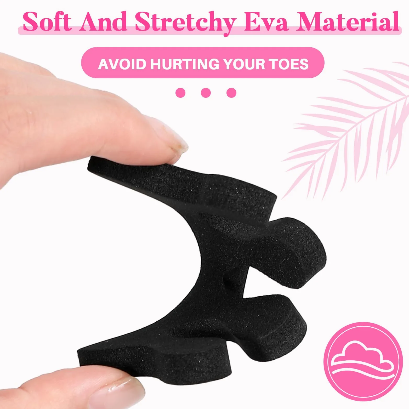 Mumufy 250 pares de separadores de dedos de esponja negros a granel para pedicura, espaciadores desechables suaves para dedos, separadores de dedos para pintura de uñas, manicura, pulido de uñas de