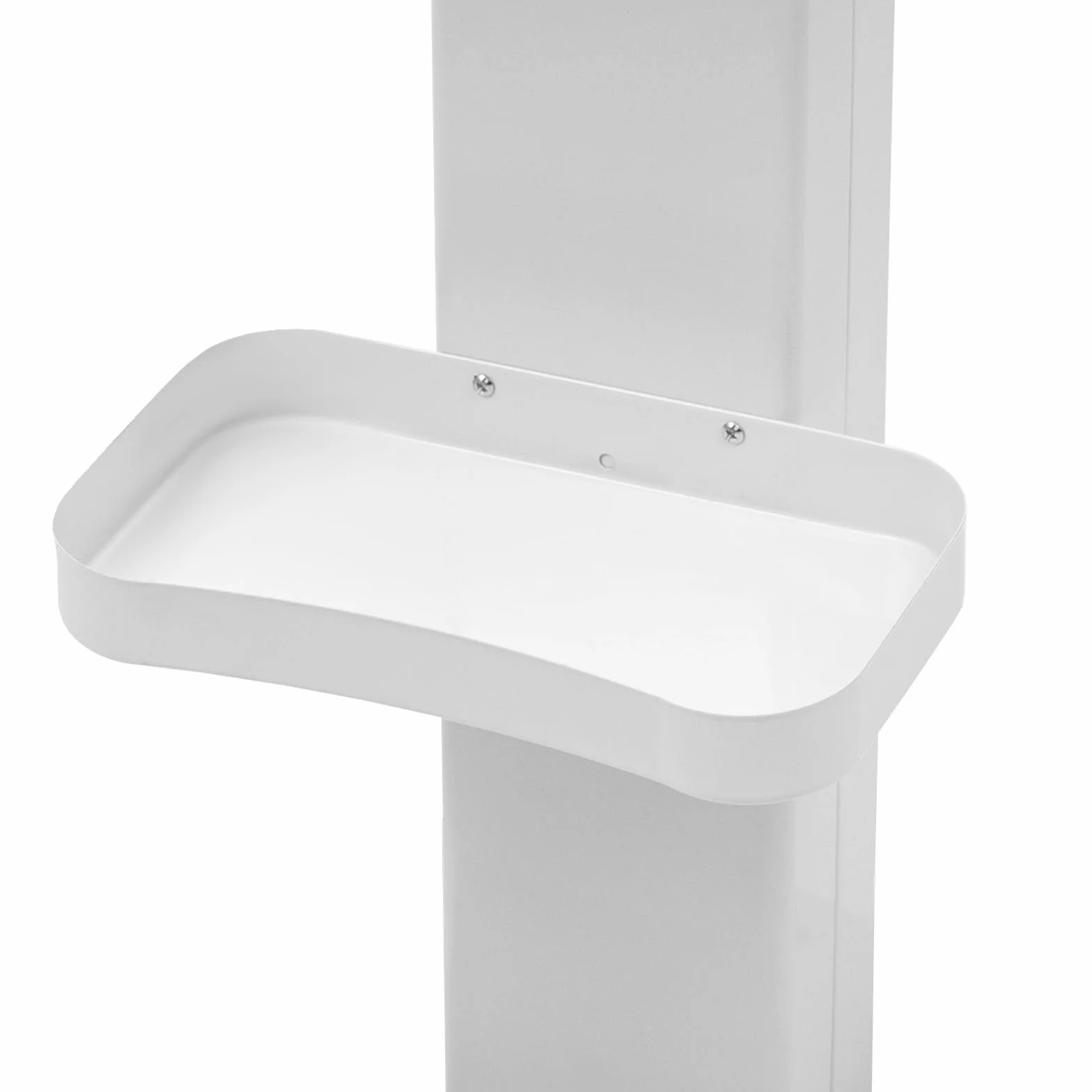 Carro de salón de belleza con ruedas, carrito de peluquería spa multifuncional blanco
