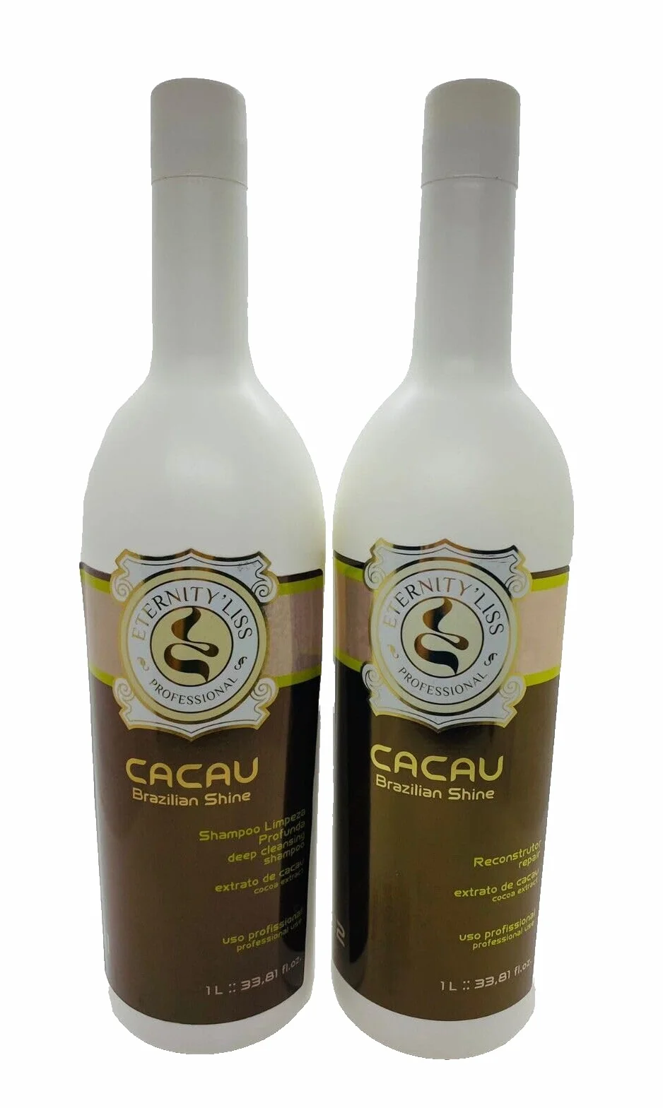 Eternity'Liss Keratina de Cacau Sistema de Alisamiento Capilar Champu y Queratina