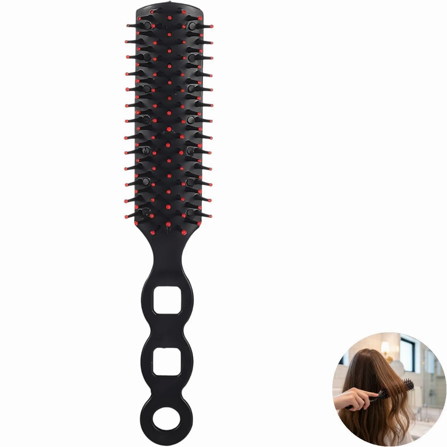 100 peines para el cabello, cepillo portátil de plástico para uso profesional, peine de masaje diario para todo tipo de cabello, herramientas de peinado de tamaño de viaje, 7.4 x 0.86 pulgadas