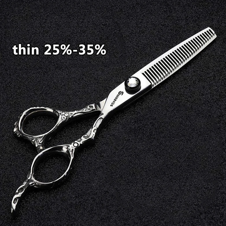 Tijeras de corte de pelo profesionales de 6,5/7 pulgadas, tijeras de corte de pelo afiladas de acero inoxidable, tijeras especiales para peluqueros(7 Pulgadas - 4pc-A)