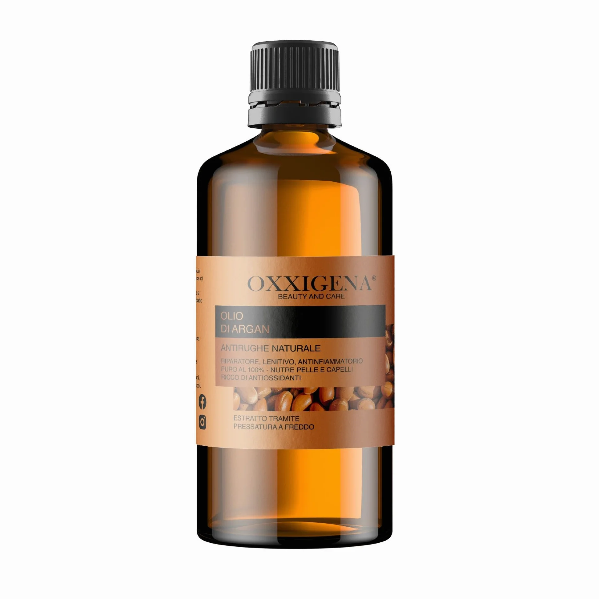 Oxxigena Aceite de Argán de Marruecos 100% puro - 500 ml - Prensado en Frío - Hidratante, Ideal para Cara, Cabello, Piel, Barba y Cutícula - Vegano, sin OGM
