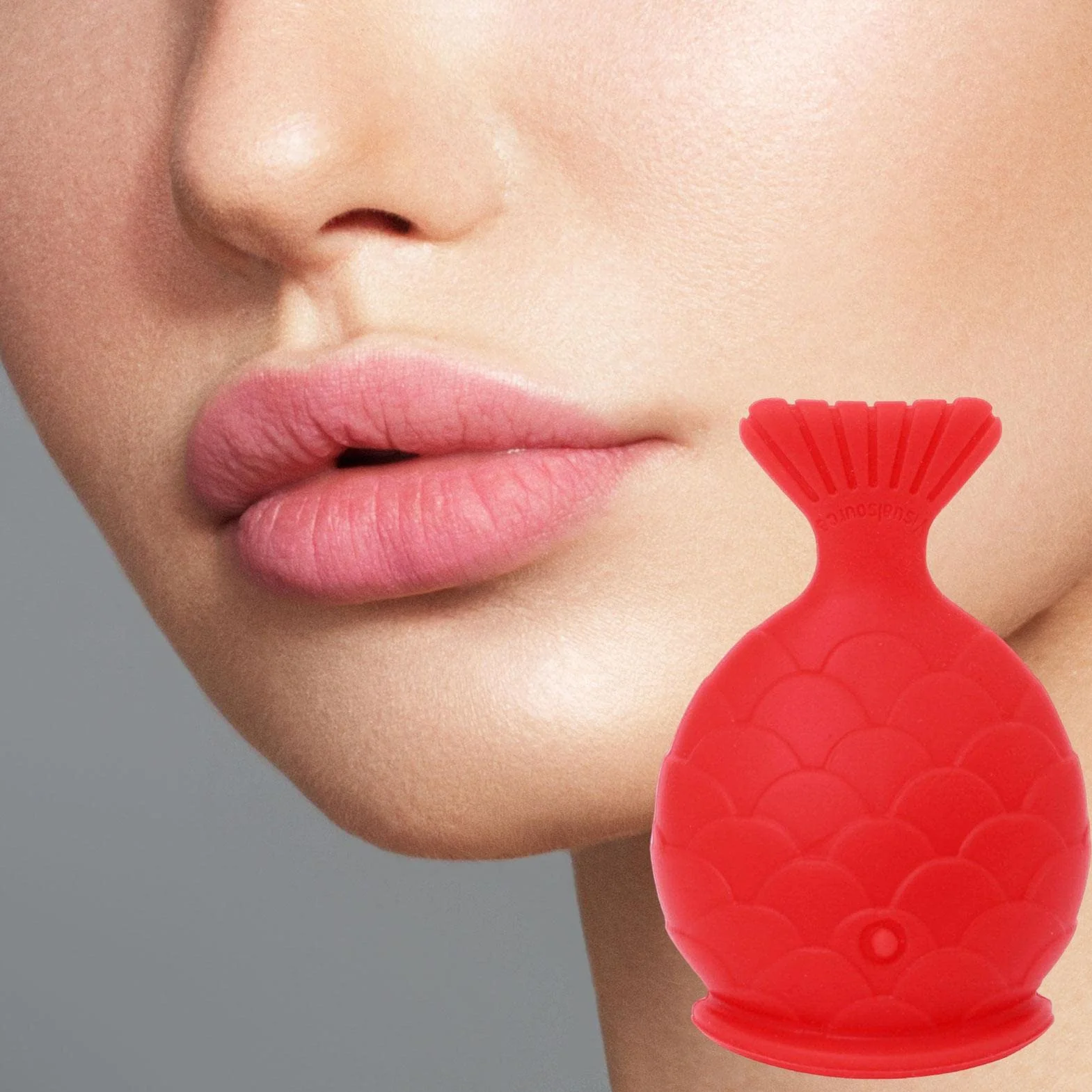 TAYSTE Silicona Plumper Labios Herramienta Maquillaje Labios Pez Rojo