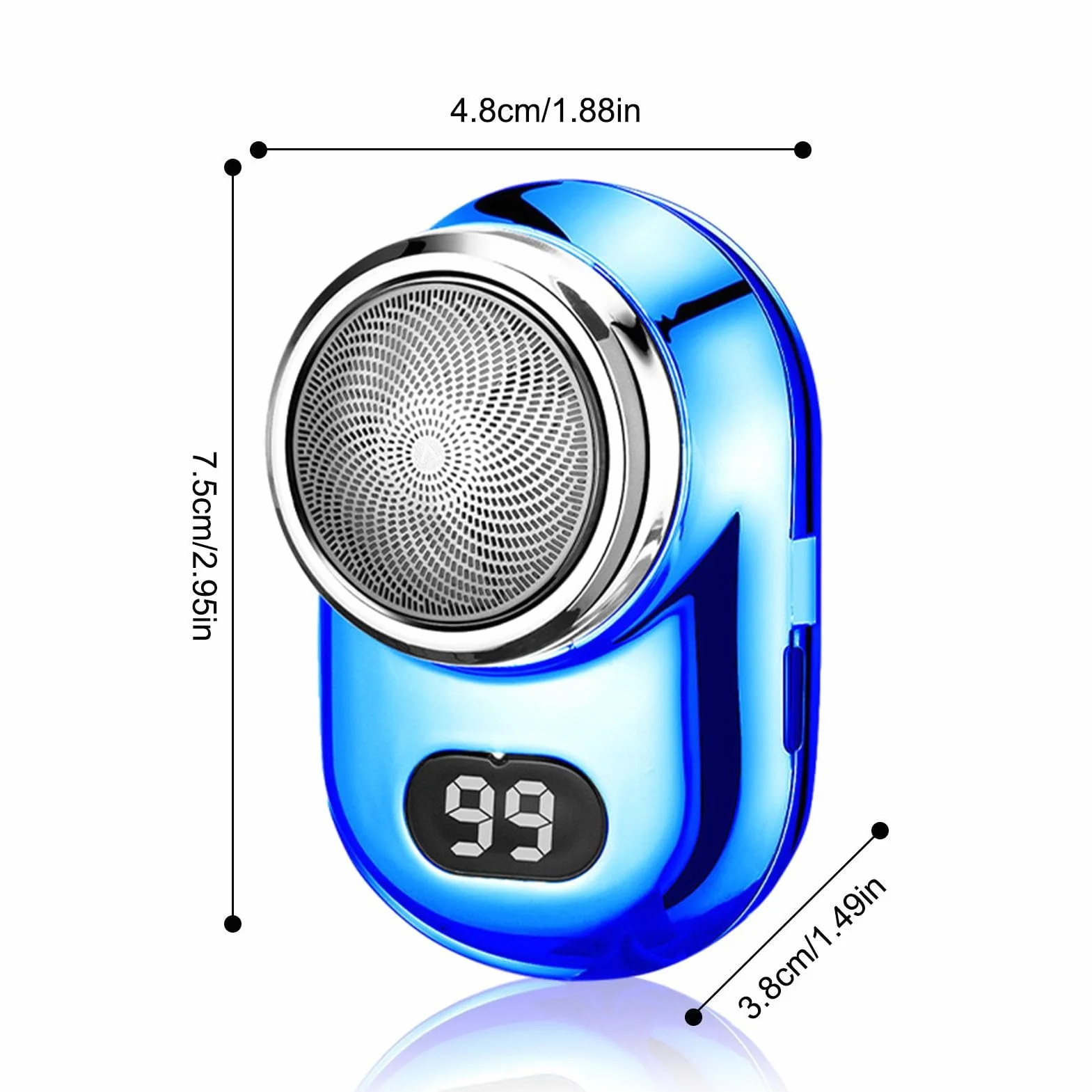 Afeitadora eléctrica para hombre mujer, portátil, prueba agua, Chaies