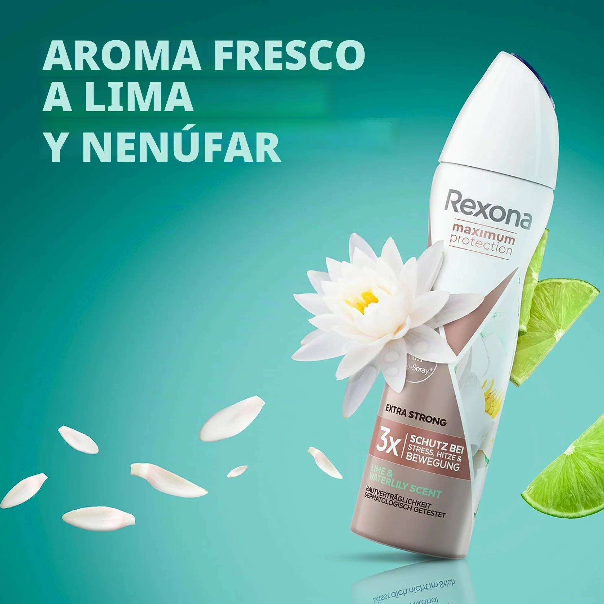 Rexona Maximum Protection - Aerosol antitranspirante con 48 horas de protección contra la sudoración intensa y el olor corporal, 150 ml, 6 unidades