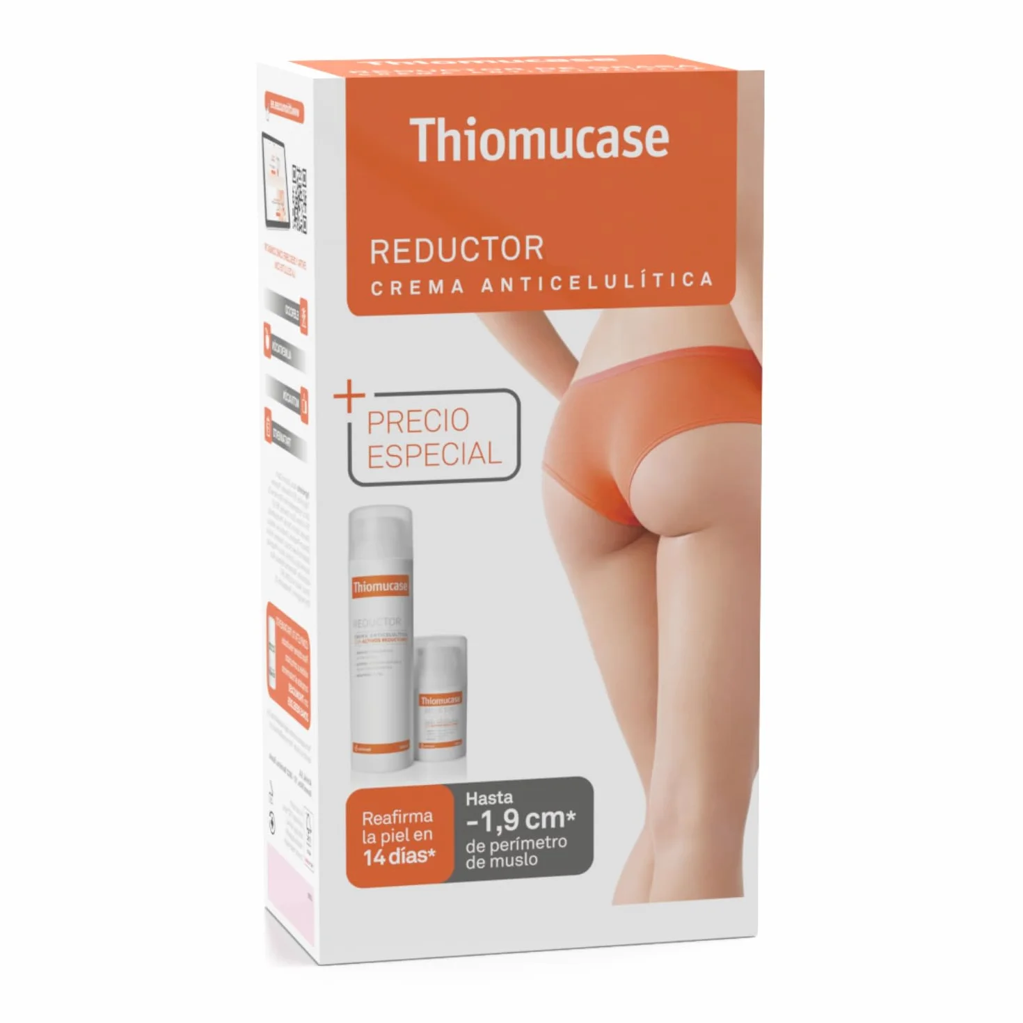 Thiomucase Kit Crema Anticelulítica 200ml + 50ml Centella Asiática Activos Liporreductores