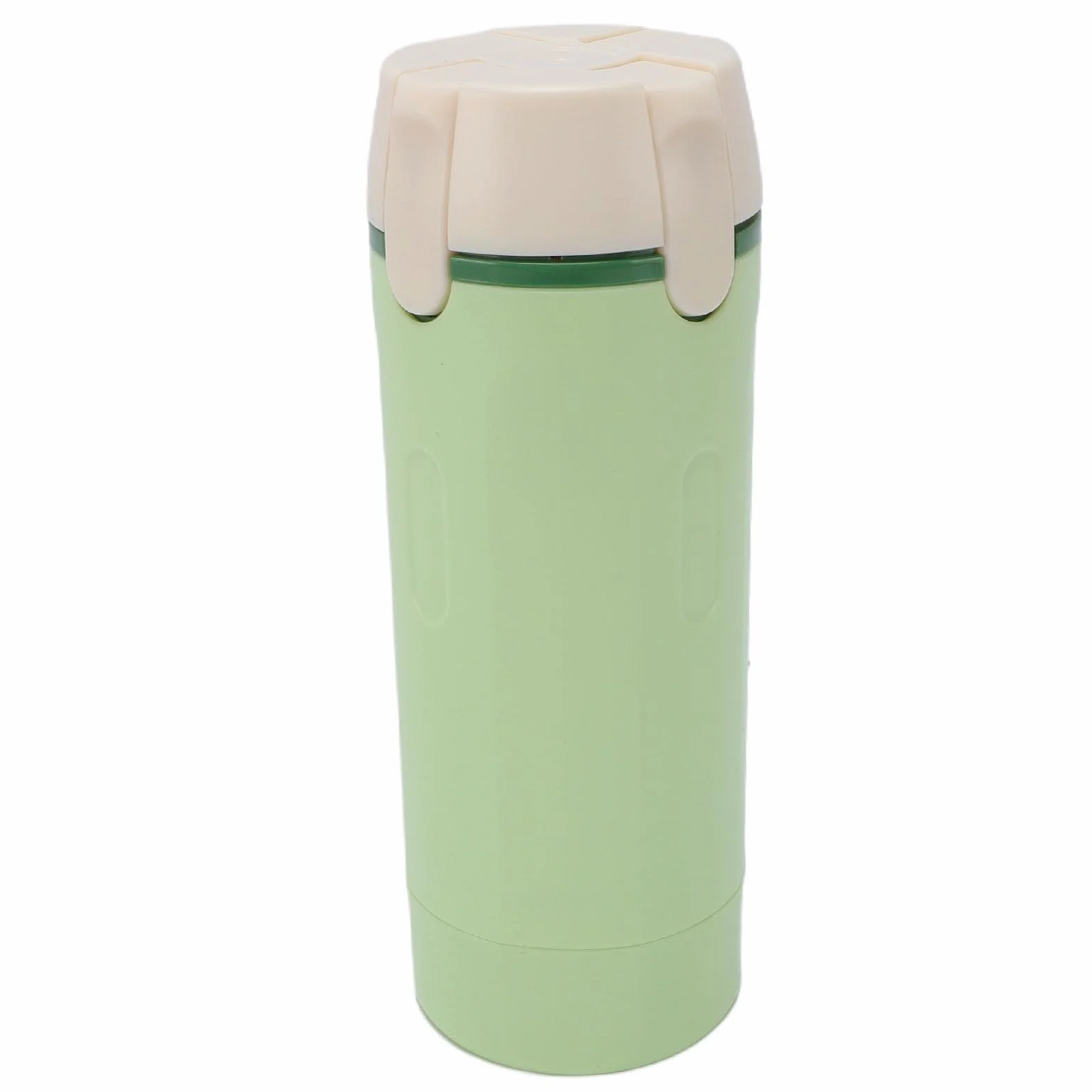 Tosuny Dispensador de Viaje Práctico 4 en 1, Contenedor con Bomba de Cosméticos Portátil a Prueba de Fugas para champú, Loción, Crema, Gimnasio, Vacaciones, ABS Pet (Green)