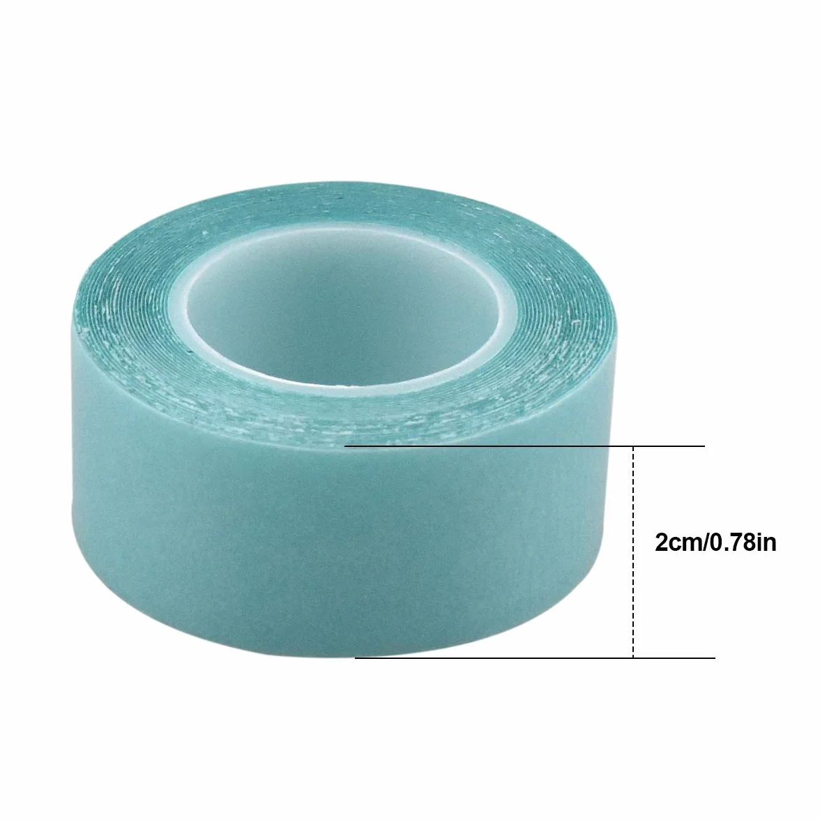 Cinta Adhesiva de Doble Cara para Peluca 20mm 6 Metros 2PCS Transparente