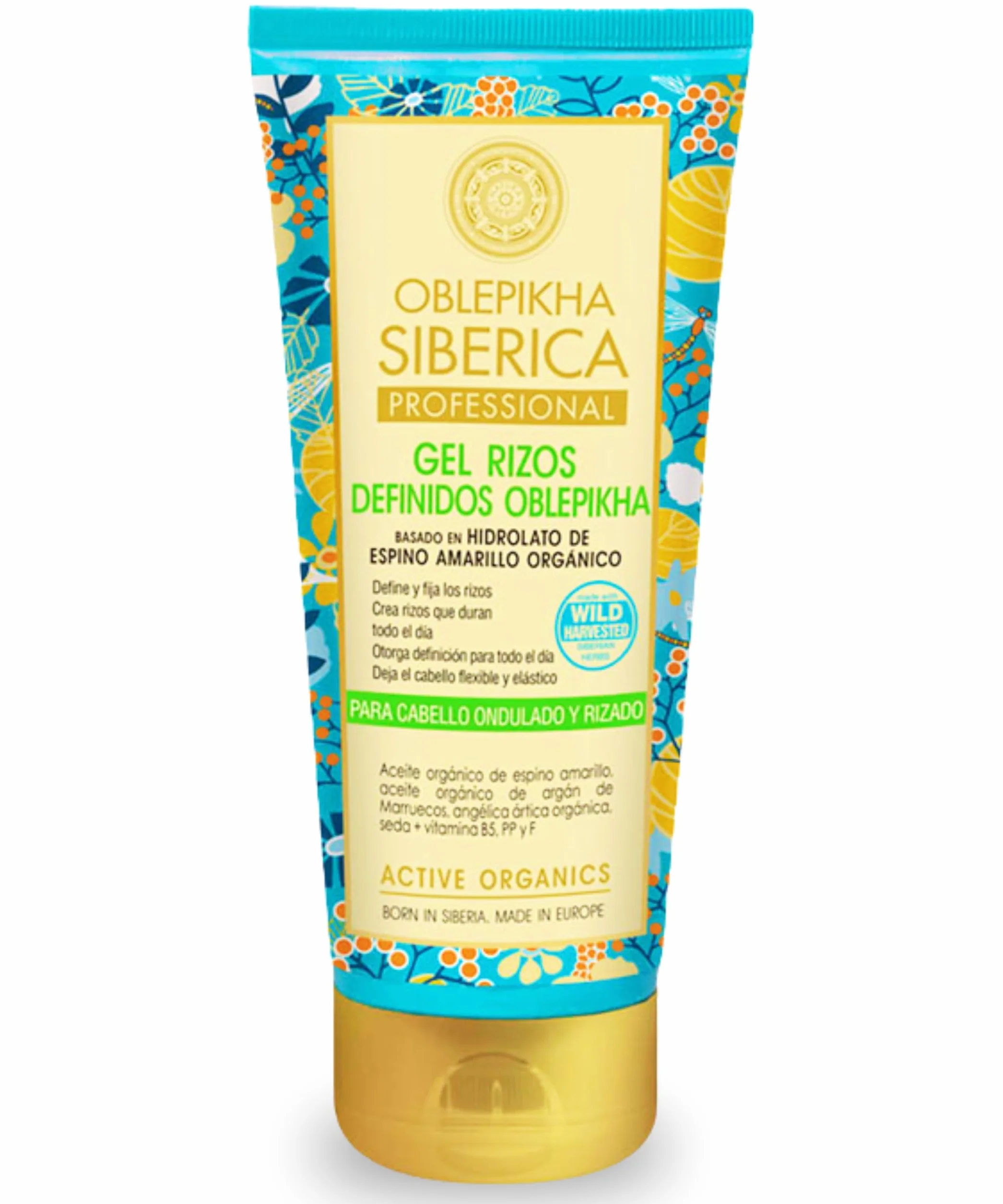 Gel de Rizos Definidos con Hidrolato de Espino Amarillo Orgánico - Método Curly Define sin Apelmazar, Controla el Frizz 200 ml