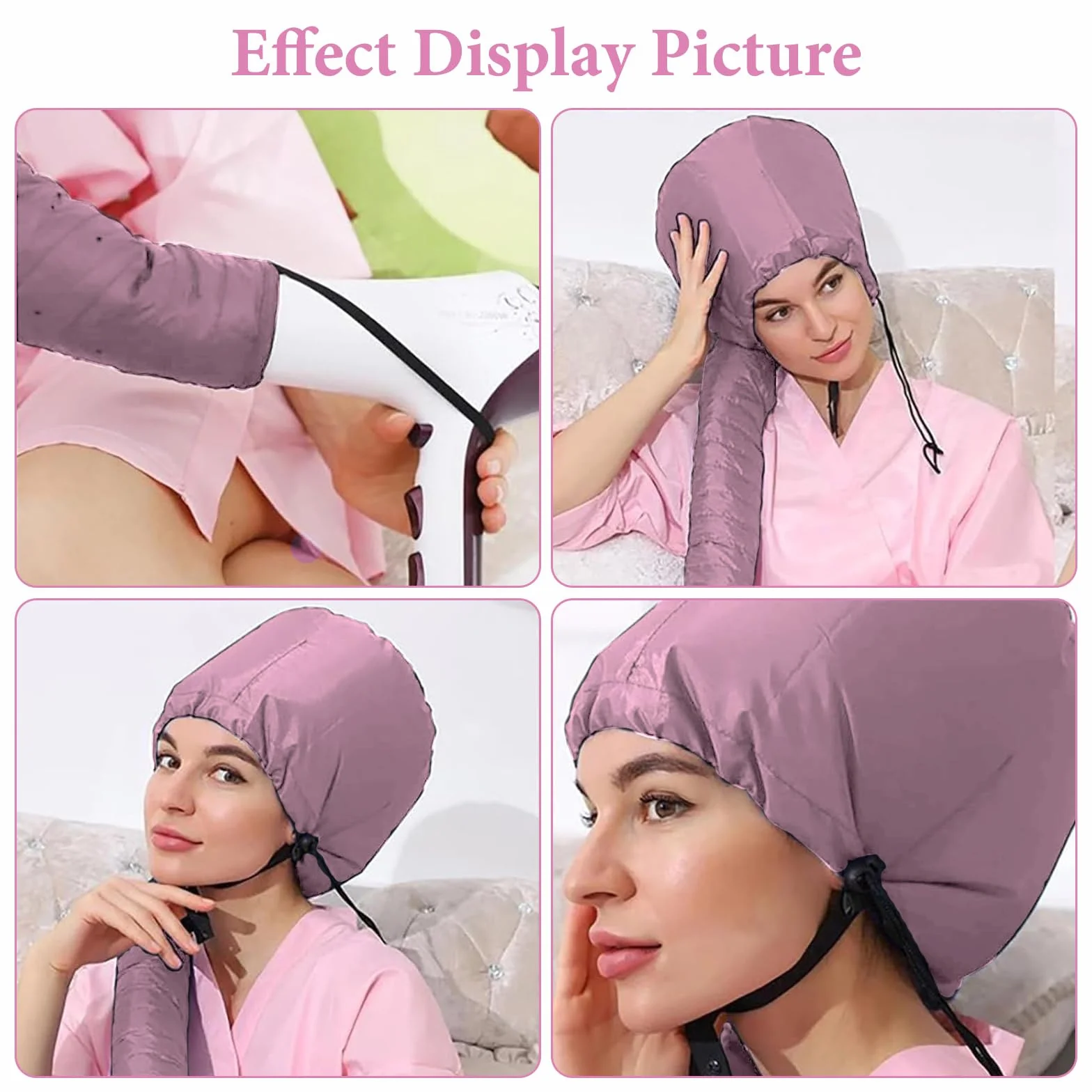 Gorro para secador de pelo capucha difusor para cabello rizado