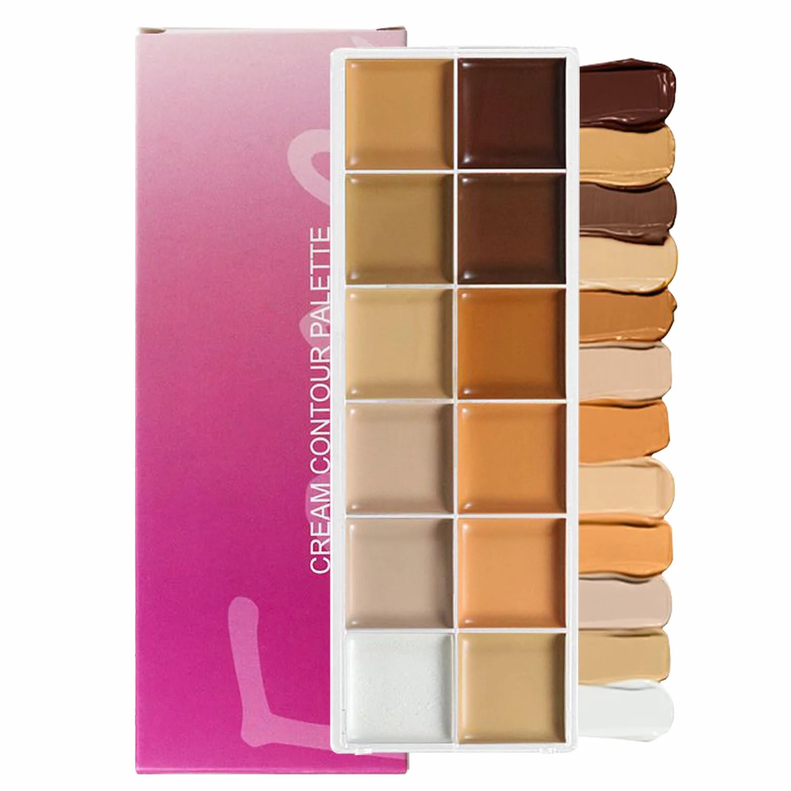Paleta De Maquillaje En Crema 12 Tonos Correctores Y Base Neutralizante Para Mujeres