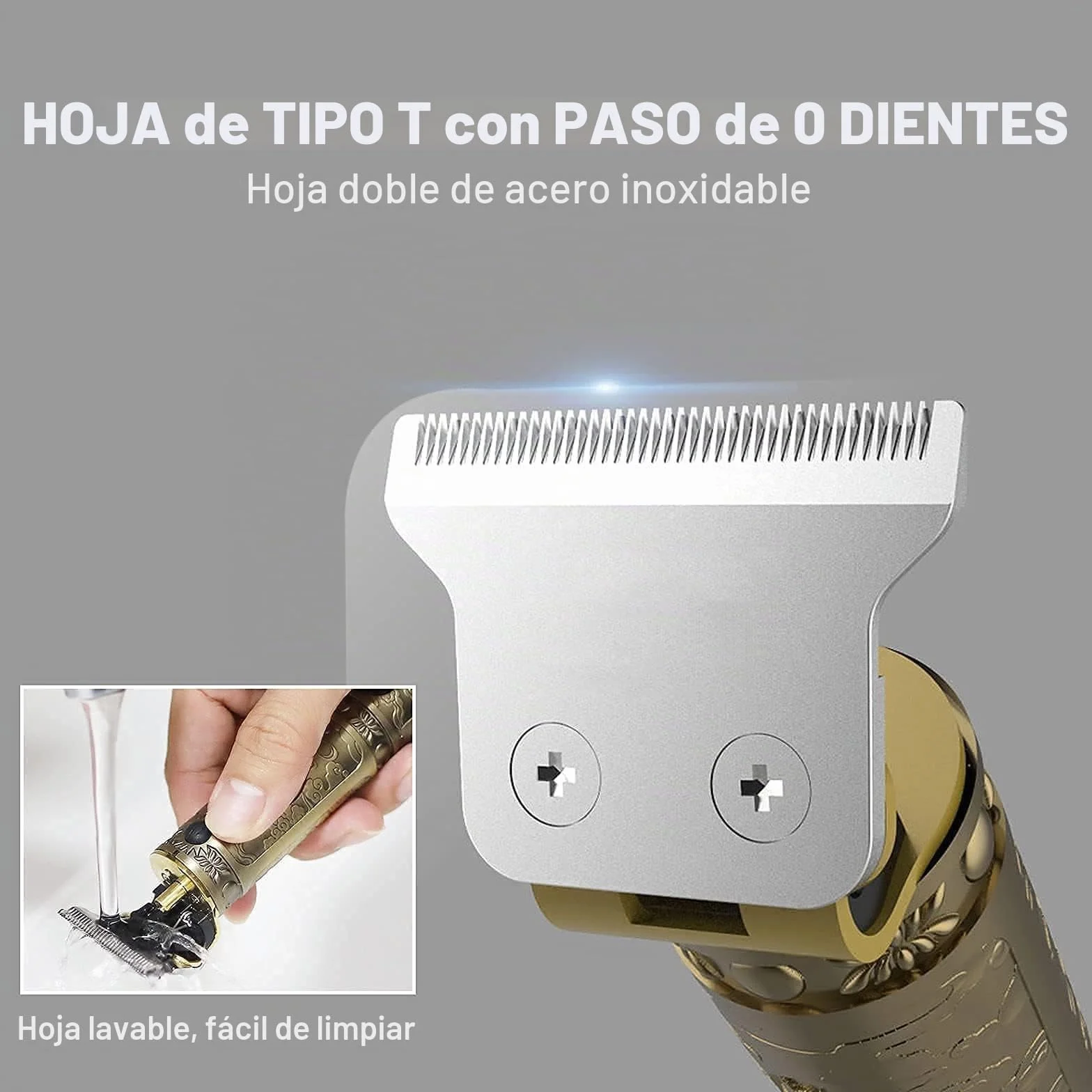 YiLFo Cortapelos Profesional Recargable USB Cortadora de Pelo Hombre Recortadora de Barba Kit Silencioso 3 Peines
