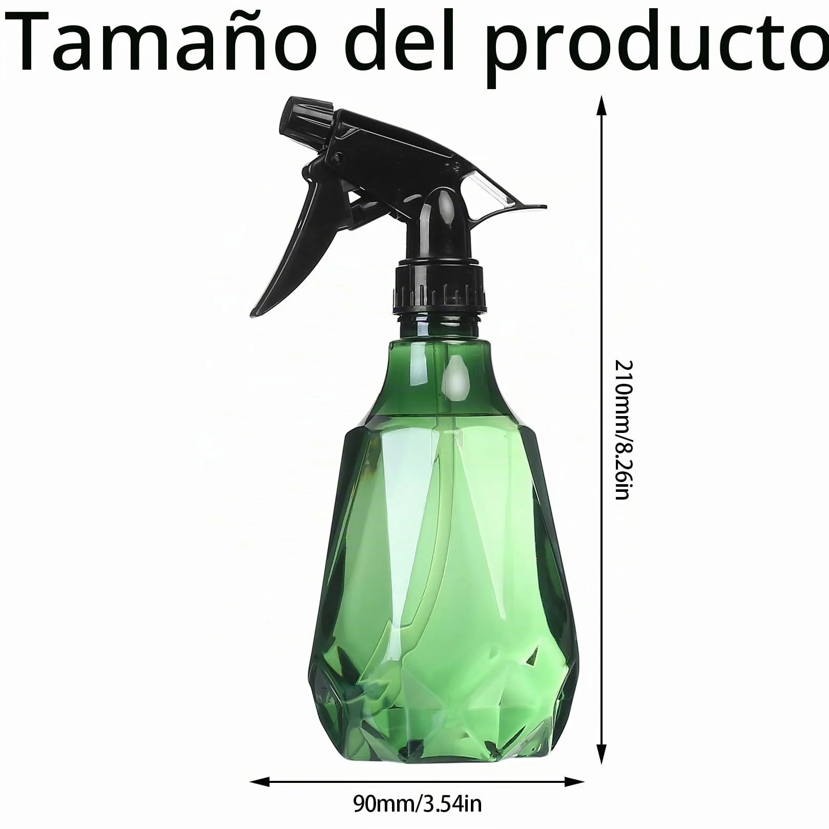 Pulverizador 500ml Botella Spray Plástico Vacía para Plantas Hogar Jardín