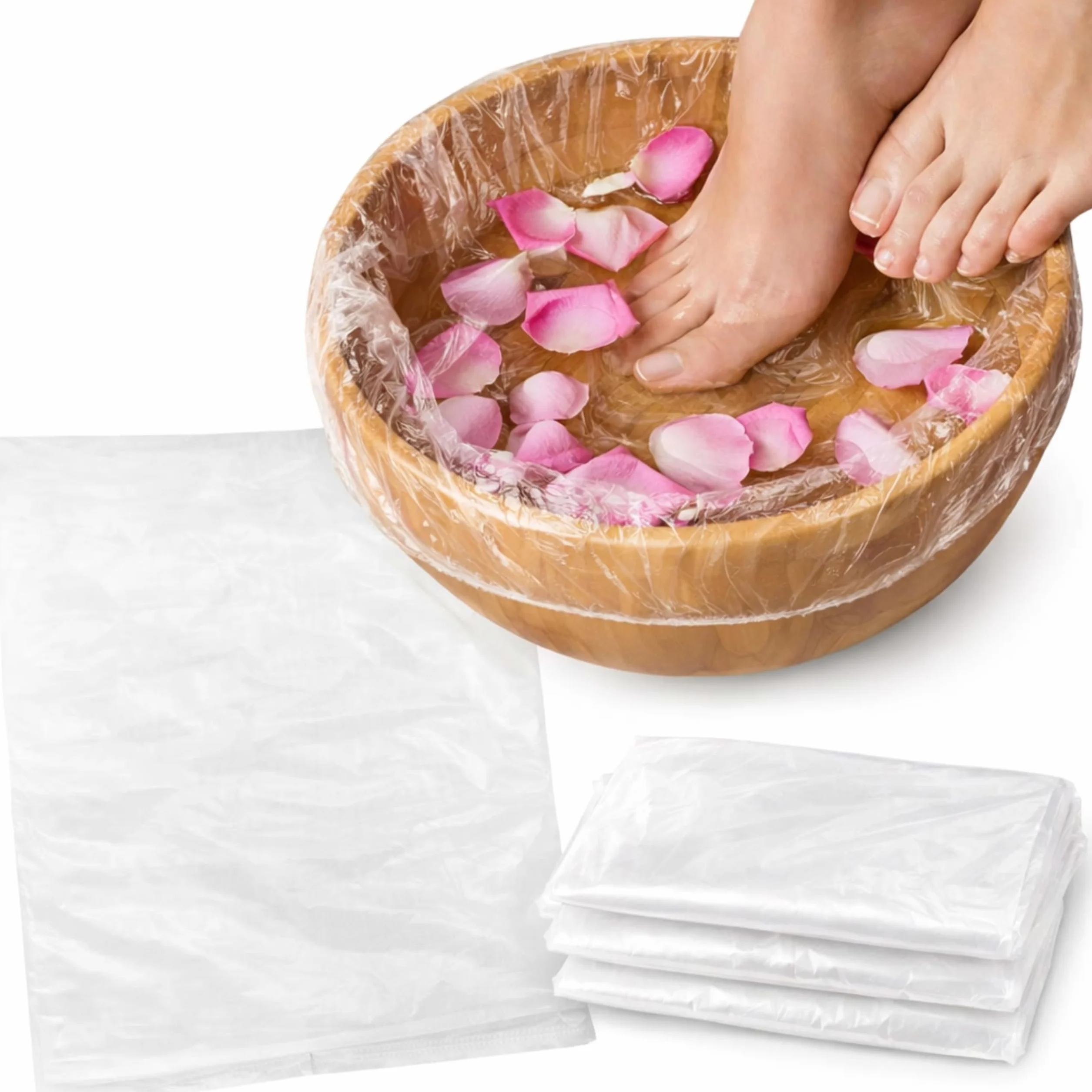 LALILL Bolsas Desechables para Pediluvio 50x50 cm 50 Uds Forro Higiénico para Tina de Pedicura SPA Podología