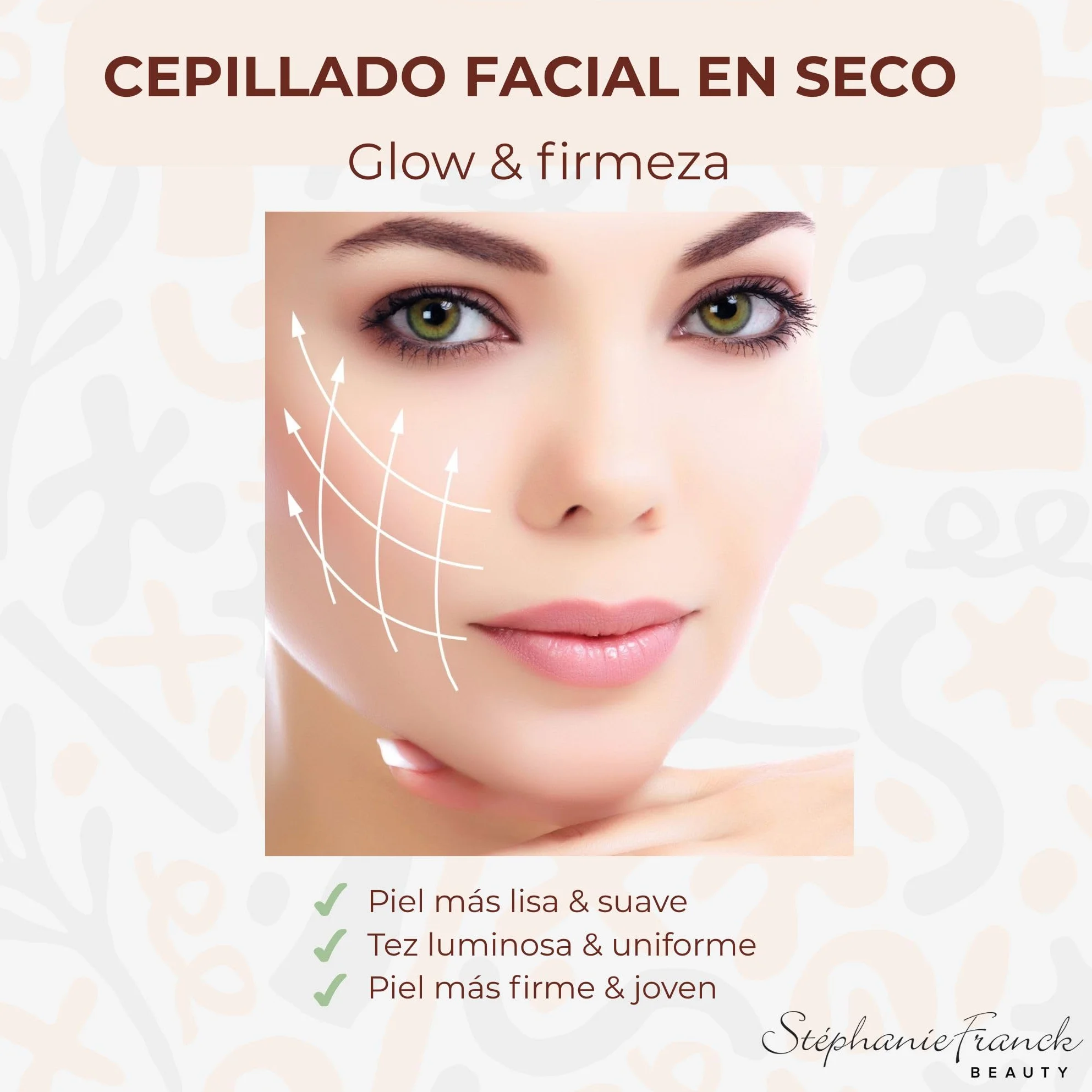 Cepillo Facial en Seco de Cerdas de Cabra – Drenaje Linfático, Exfoliación Suave para Piel Sensible