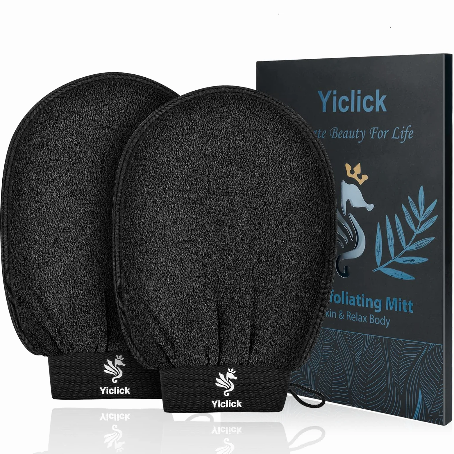 Guantes exfoliantes coreanos 2 piezas, exfoliante corporal para baño ducha exfoliante manopla exfoliación, exfoliante corporal, guante removedor de piel muerta para mujeres hombres