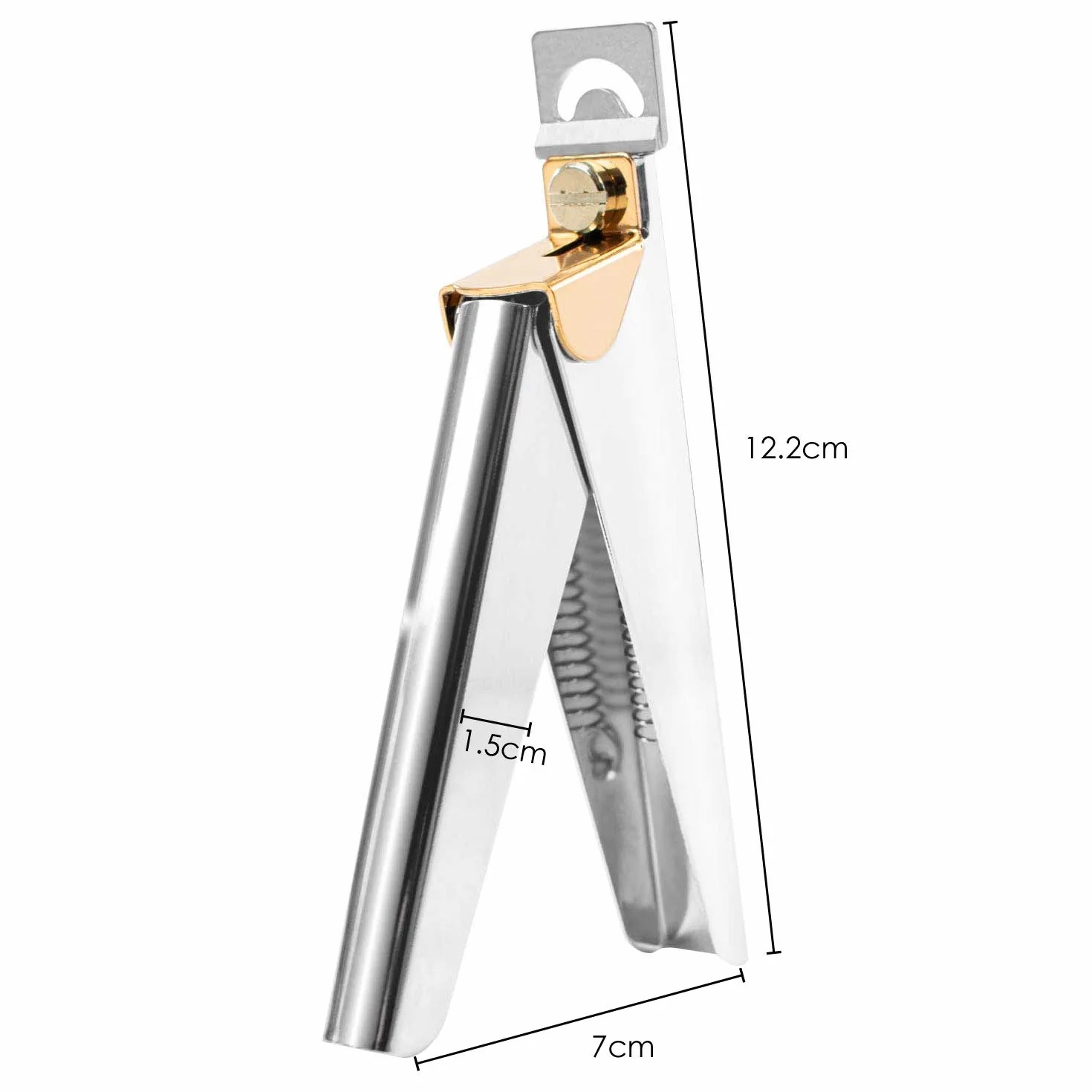 TRIXES Cortaúñas de Acrílico de 3 Vías para Uñas Acrílicas - Acero Inoxidable Herramienta Profesional de Manicura y Pedicura