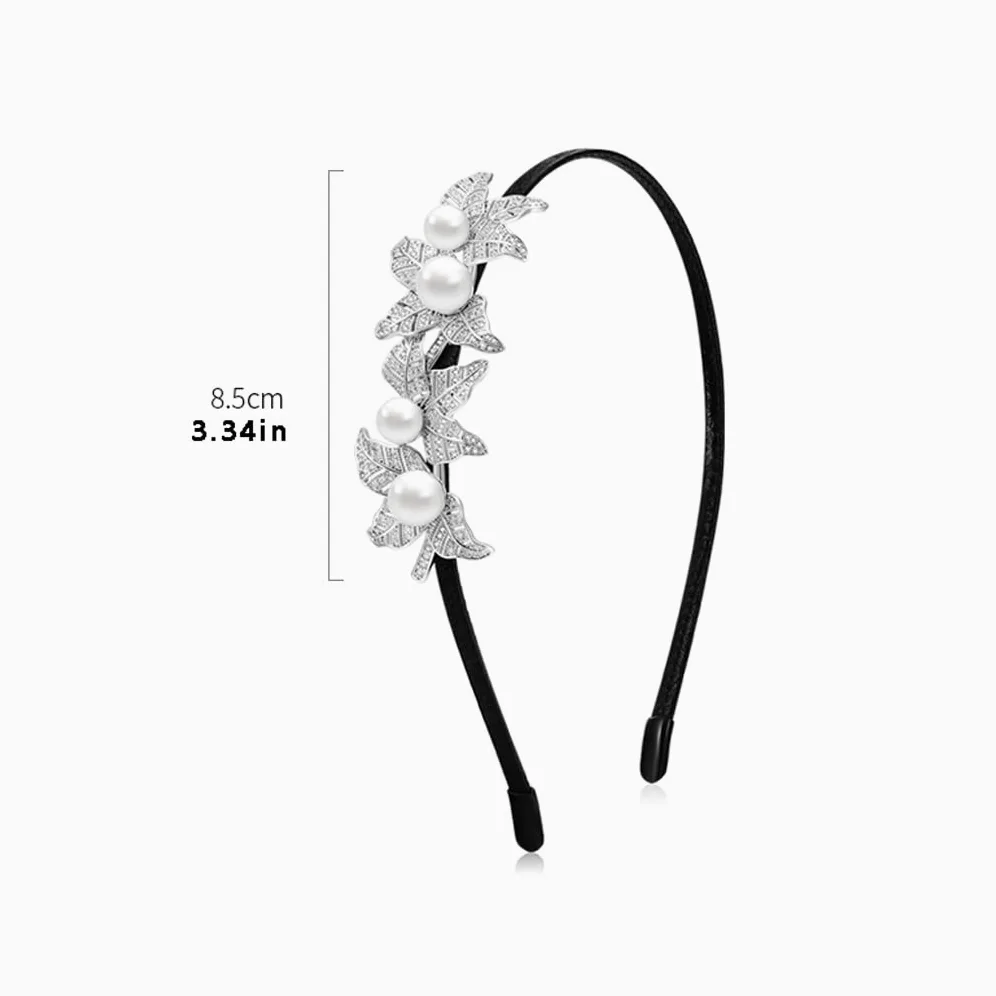 Bobinas Para El Cabello Con Cola De Caballo Gomas Damas de temperamento soplan pelo con peinado de perlas de cristal con peinado de pelo de ratán for cumpleaños Bobinas para el cabello con cola de cab