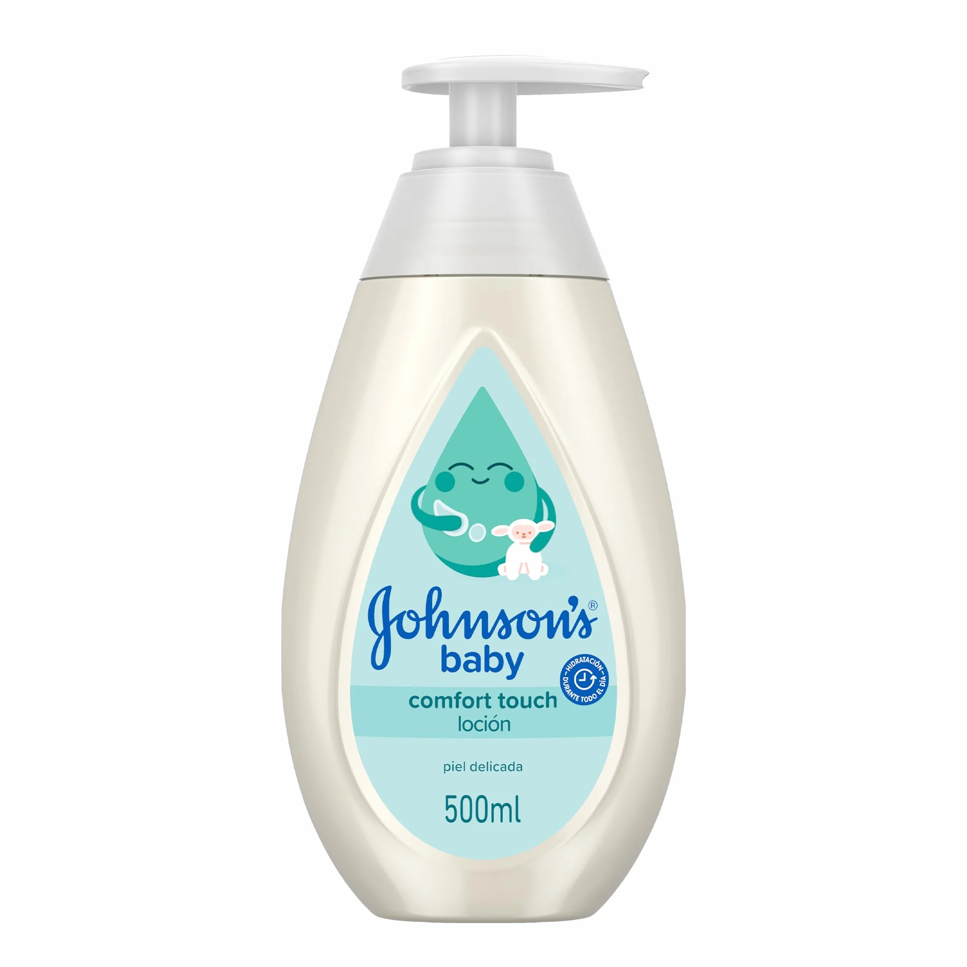 Johnson's Baby Comfort Touch Face & Body Lotion 500 ml, crema hidratante corporal con aroma de coco y jazmín, para recién nacido