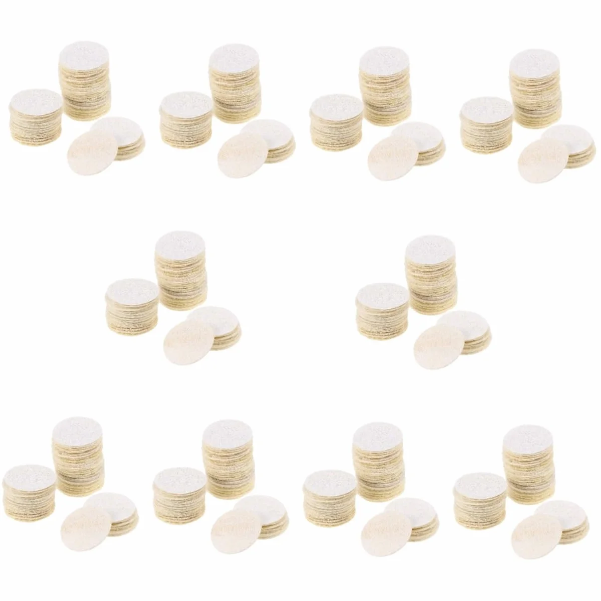 Beavorty 500piezas Almohadillas De Loofah Reutilizables Para Desmaquillado y Cuidado Facial De Esponjas Exfoliantes Suaves Para Limpieza De Piel y Maquillaje