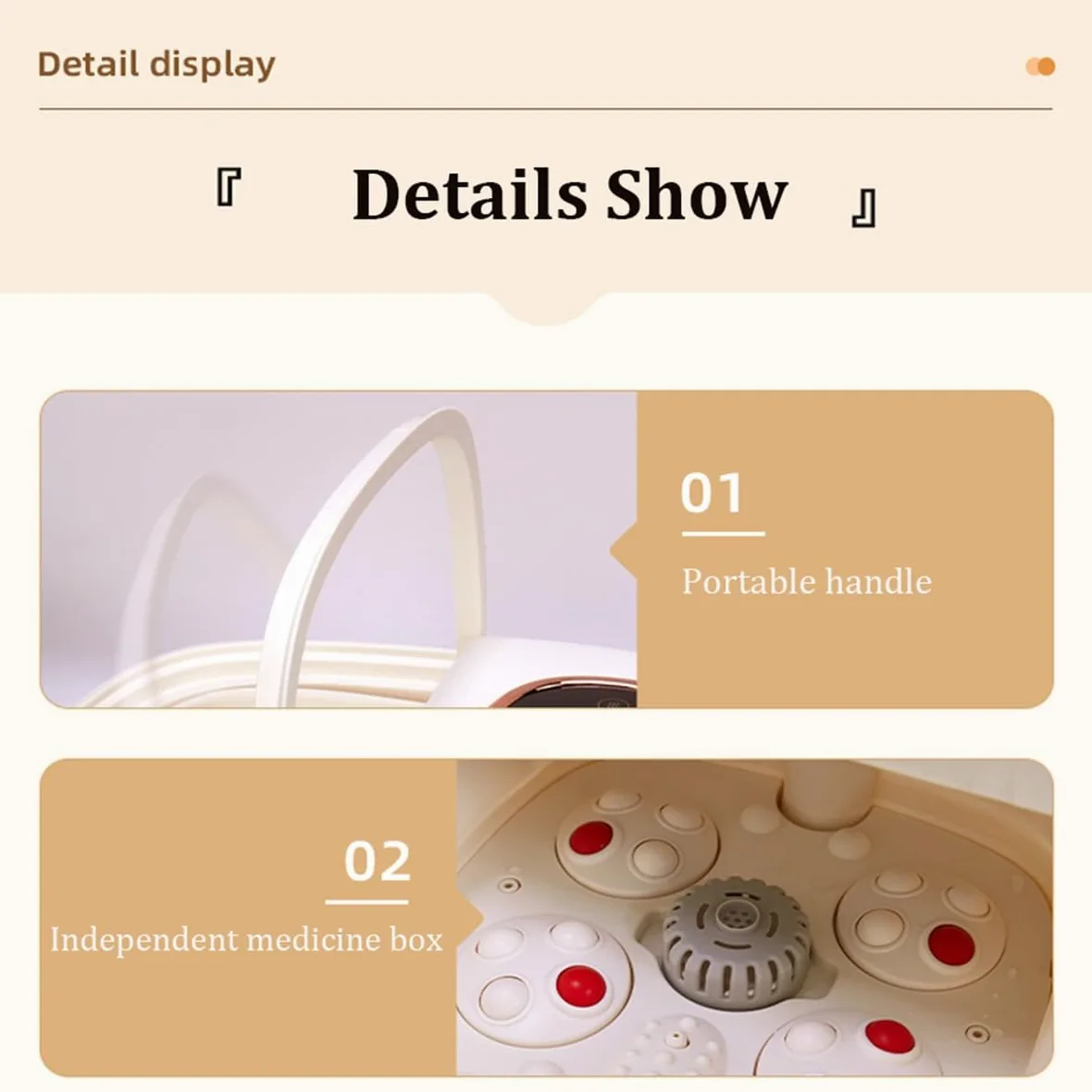 Spa para pies, Baño de pies，Masajeador de pies，Bañera Spa Masajeador Para Pies, con masaje y calefacción，con calentador y control de temperatura, para Relajar los Pies Cansados(Gray)