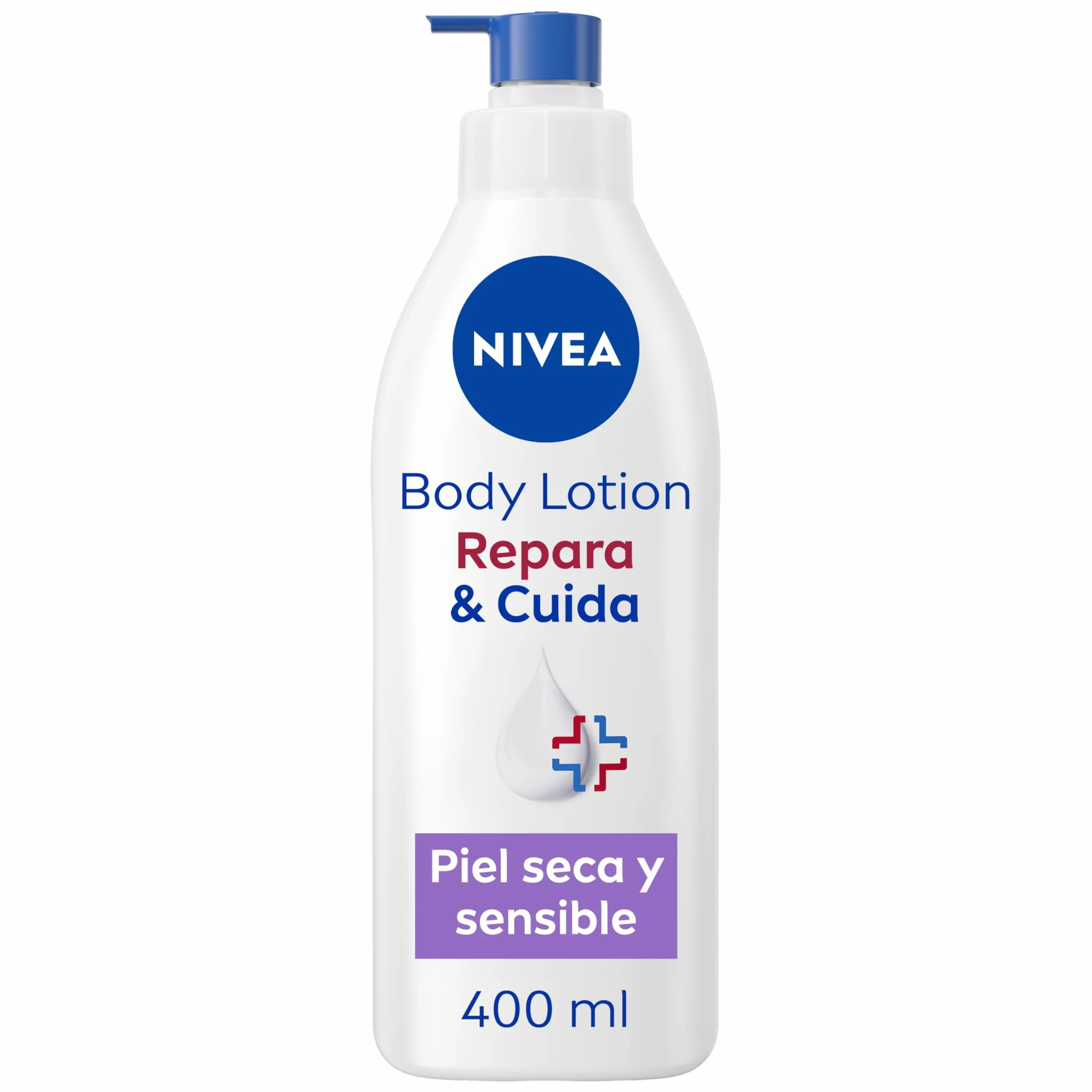 NIVEA Loción Corporal Hidratante 72h 10% Glicerina Provitamina B5 Pantenol Sin Perfume 400 ml Piel Seca