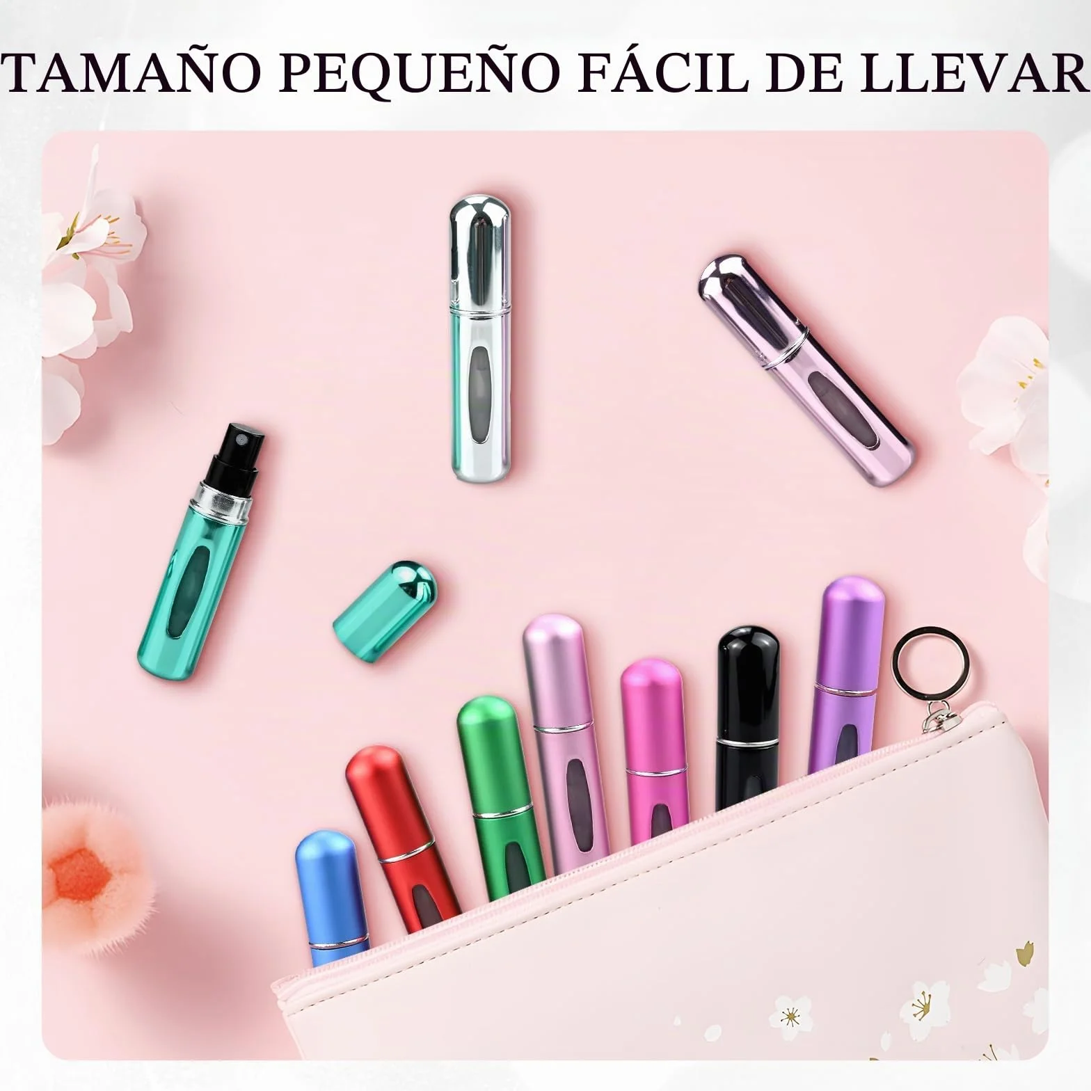 Atomizador Perfume Recargable 5ML Mini Frasco sin Fugas 12 PCS