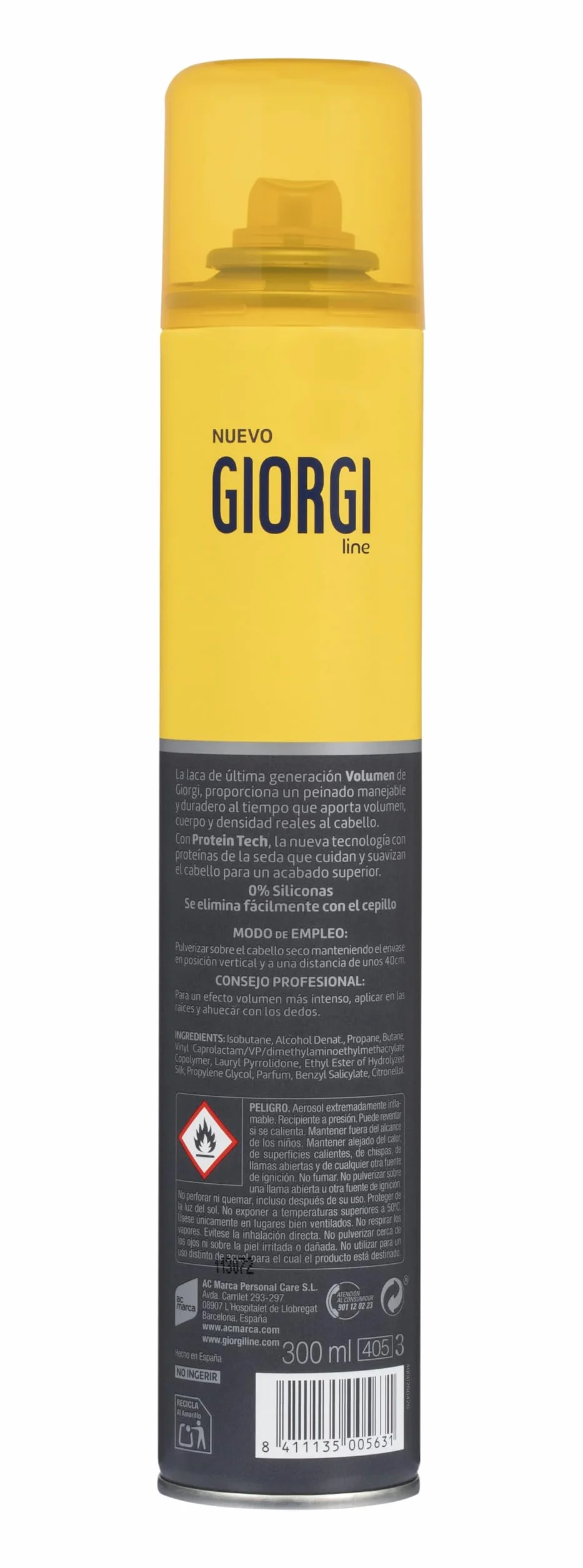 Giorgi Line Laca Volumen con Fijación 5 Profesional 300 ml