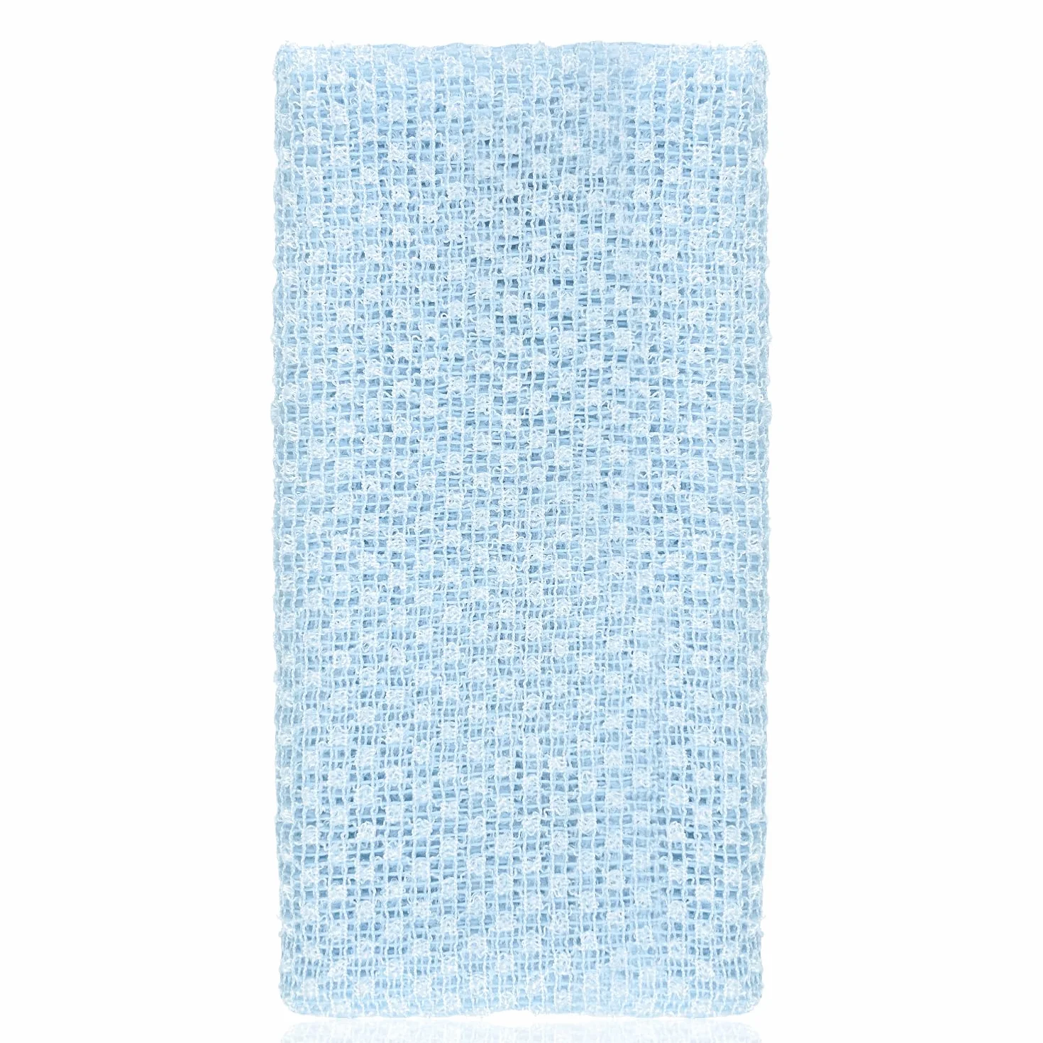 Toalla Exfoliante Japonesa Extra Largo para Ducha - Exfoliación y Eliminación de Células Muertas (Azul)