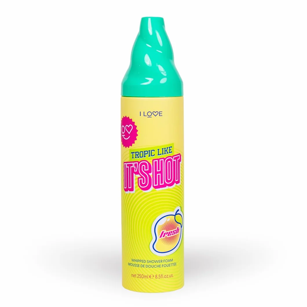 Espuma de ducha batida con aroma a frutas tropicales, jabón corporal hidratante y cremoso, 250 ml