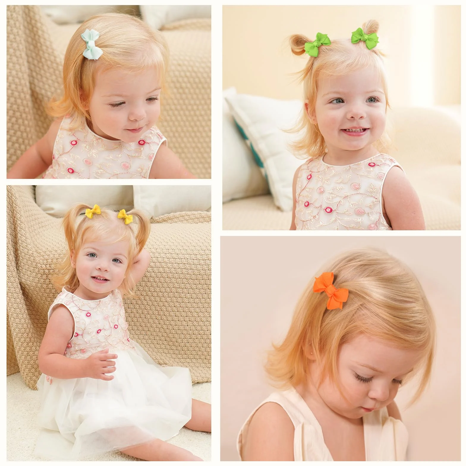 Choicbaby Horquillas de pelo para niñas 3 cm 40 Piezas Accesorios para el cabello