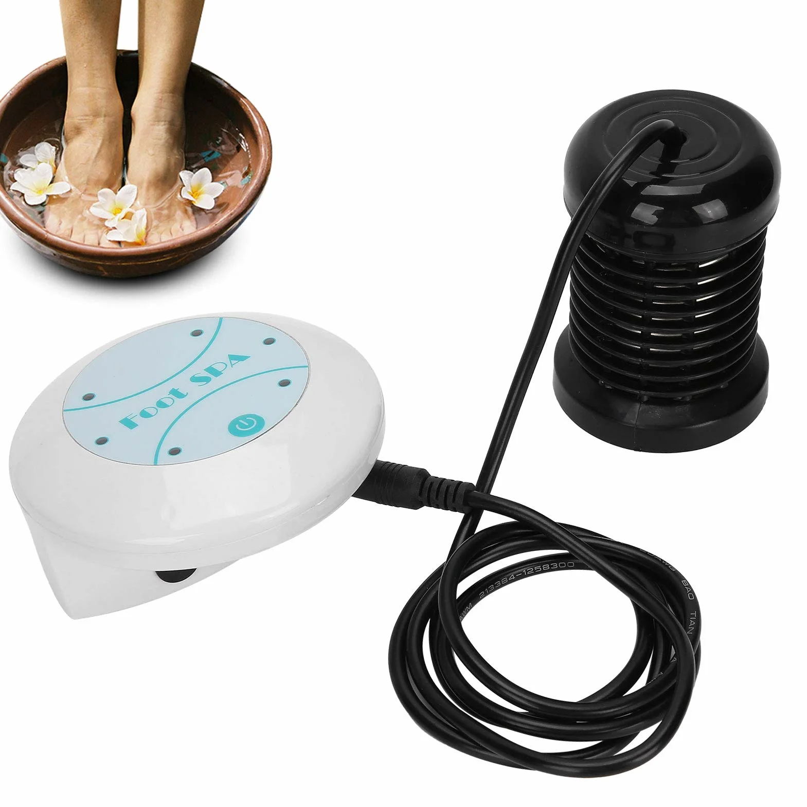 YUYTE Máquina de Desintoxicación de Pies, Masajeador de Baño de SPA de Pies Iónico, Desintoxicación, Masaje de Pies, Matraz Iónico Aqua SPA, Cuidado de la Salud, (1)