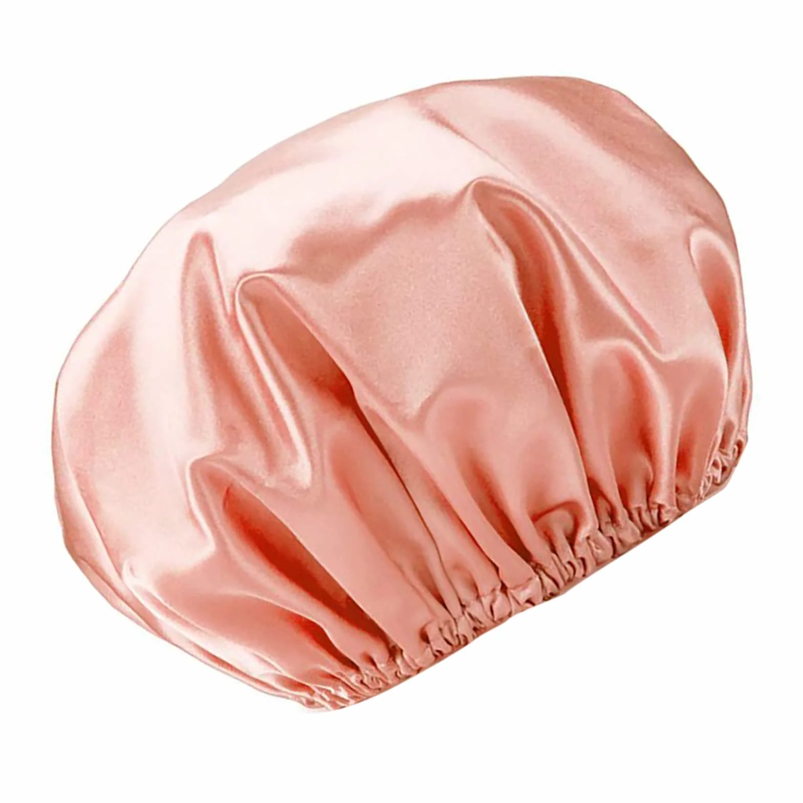 Gorro de Ducha Impermeable de Doble Capa, Gorro de Pelo Cómodo, Elástico, Suave, EVA, Reutilizable, para Bañarse