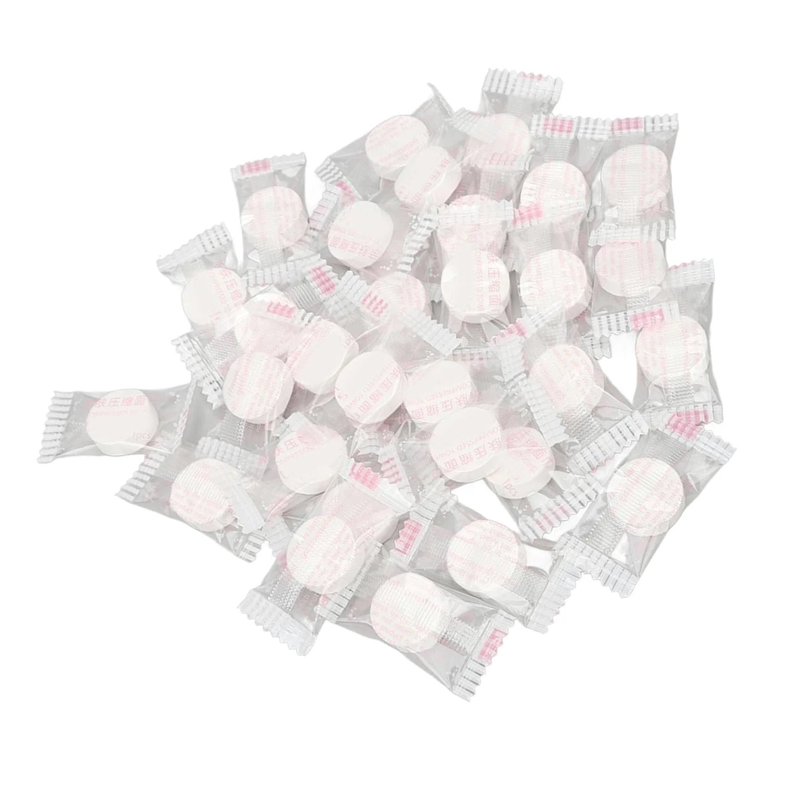Dioche Mini Travel Face 30 Piezas de Toalla Comprimida, Toallitas Faciales, Tamaño de Viaje, Envueltas Individualmente, Mini Toallas Suaves y de Secado Rápido para Viajes de Negocios y Campamentos
